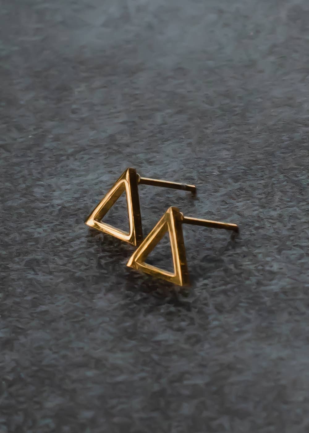 Panache Apparel Co. Gold Open Triangle Stud Earrings