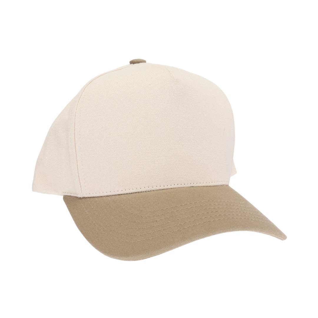 Green Two Tone Canvas C.C Trucker Hat