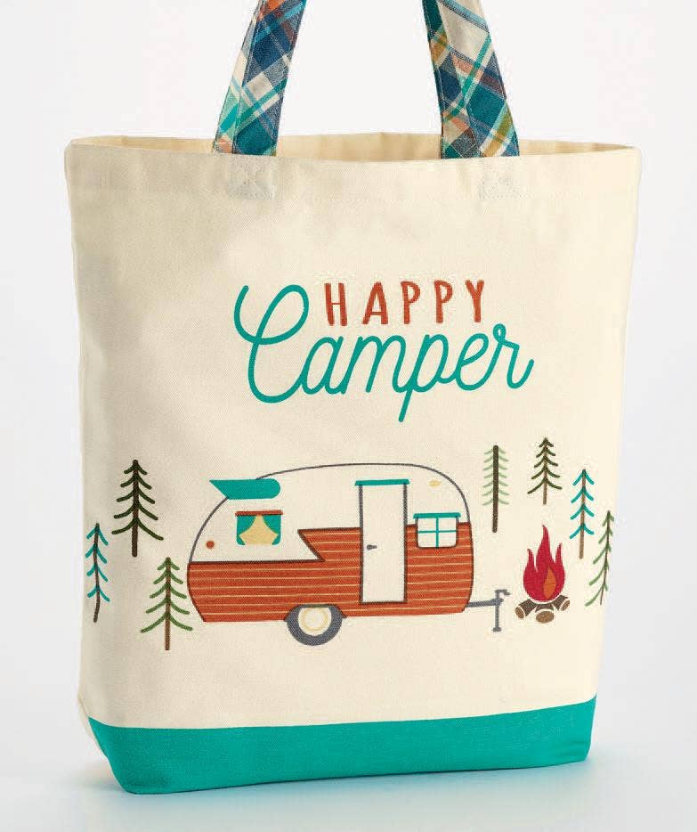Happy Camper Print Tote