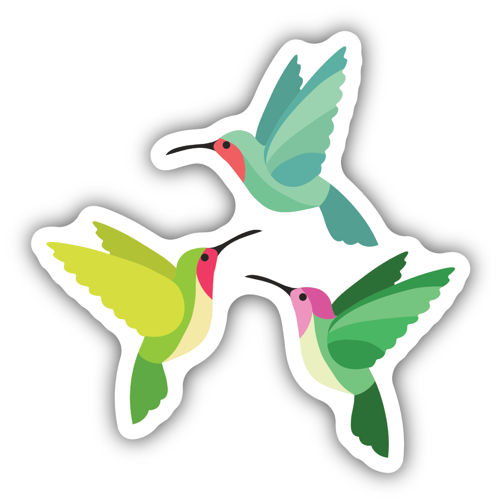 Hummingbirds Sticker