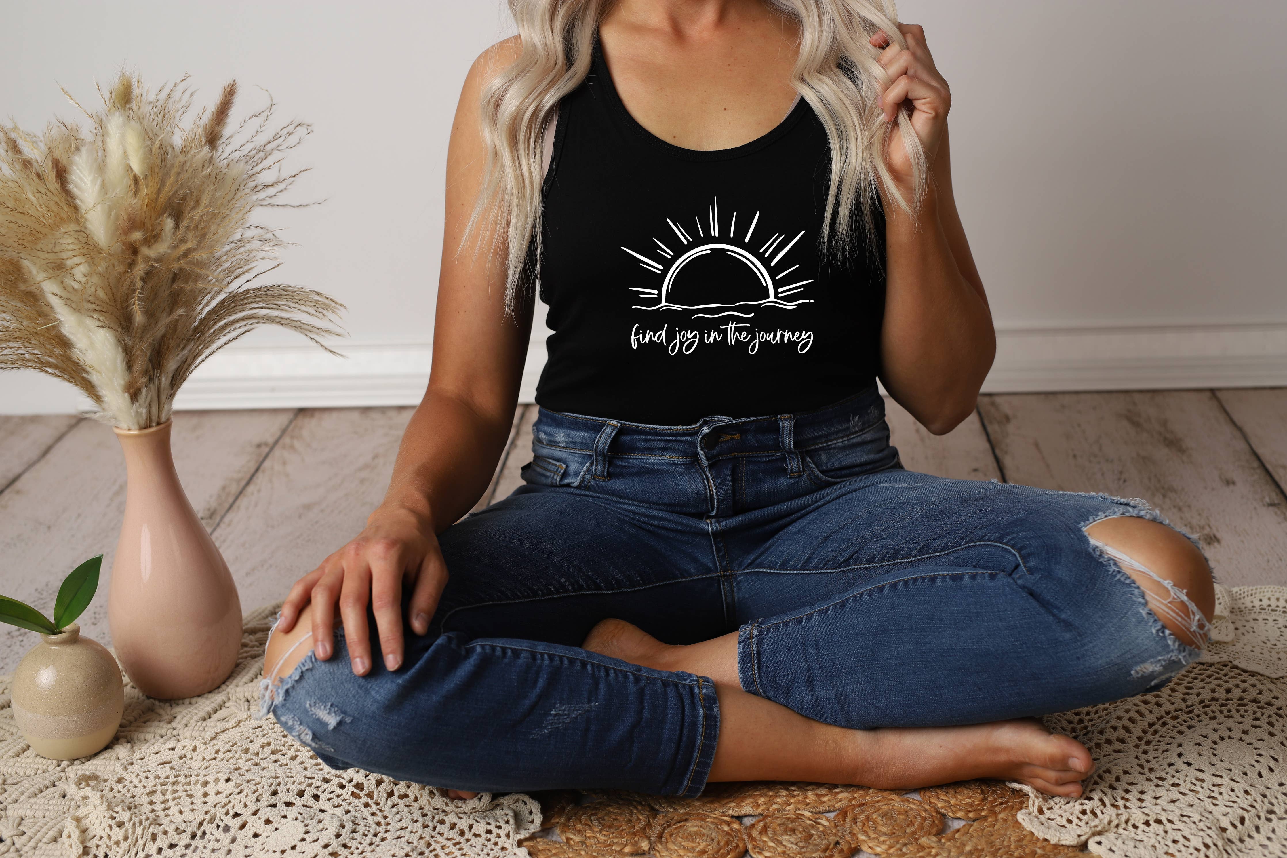 Autumn Rose Co. Tank Top Joy In The Journey Tank: Sunset