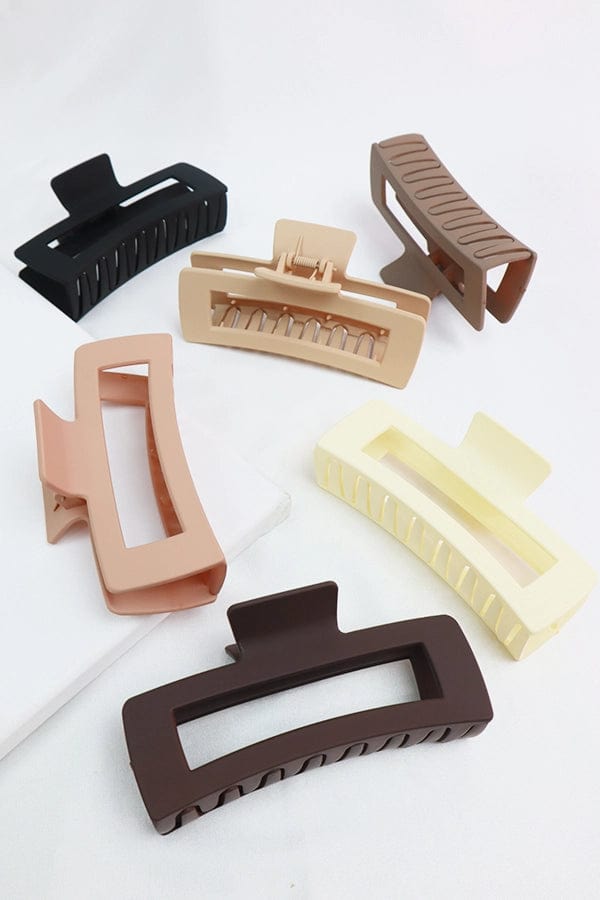 Jumbo Cut Out Rectangular Hair Clip