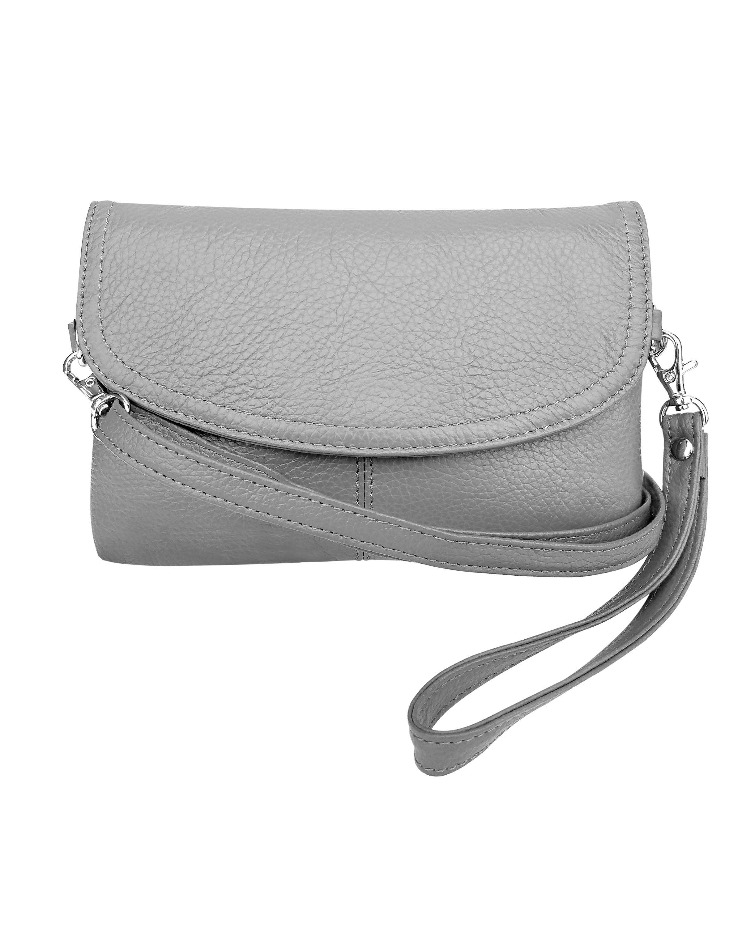 Leather Crossbody Clutch