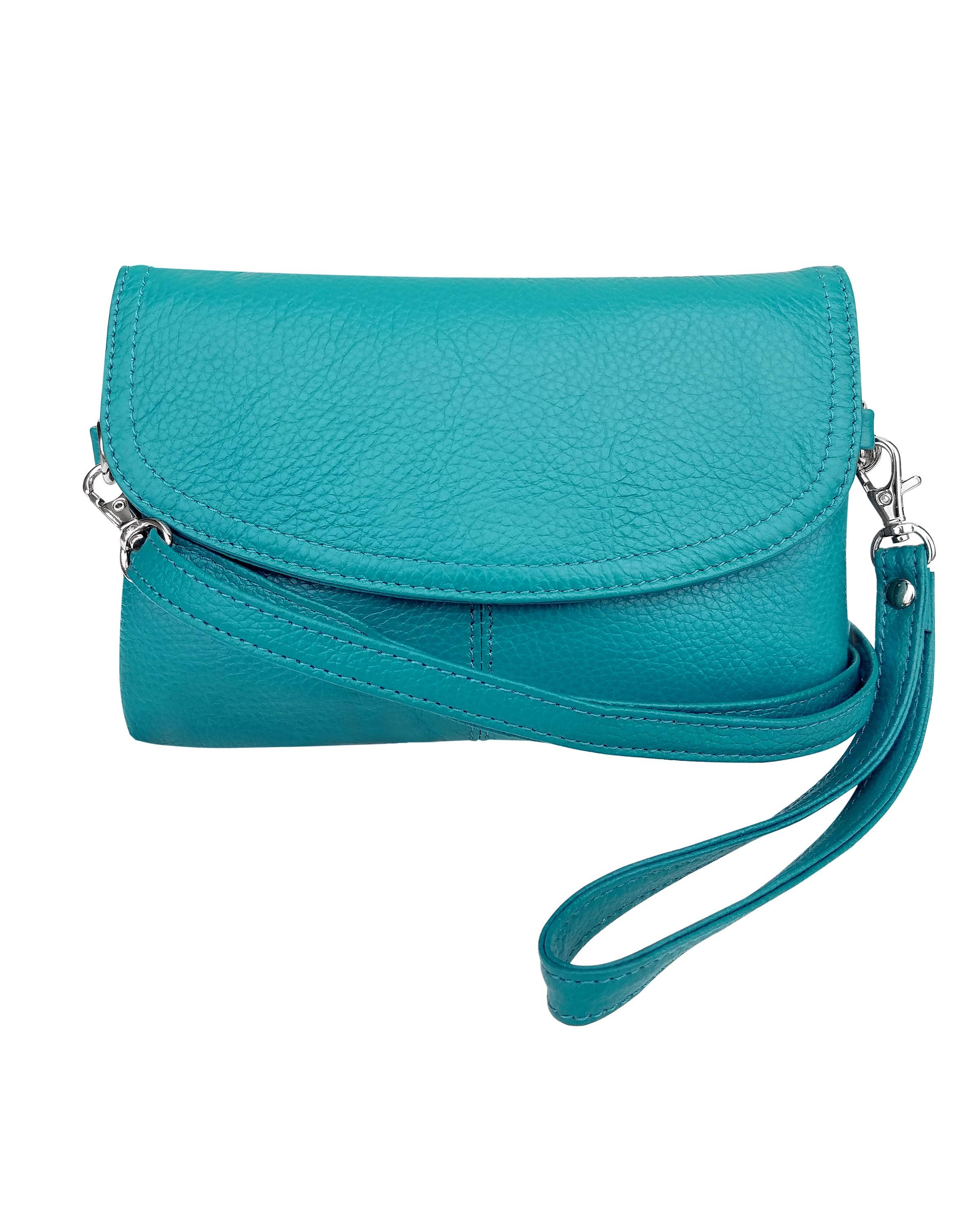 Leather Crossbody Clutch