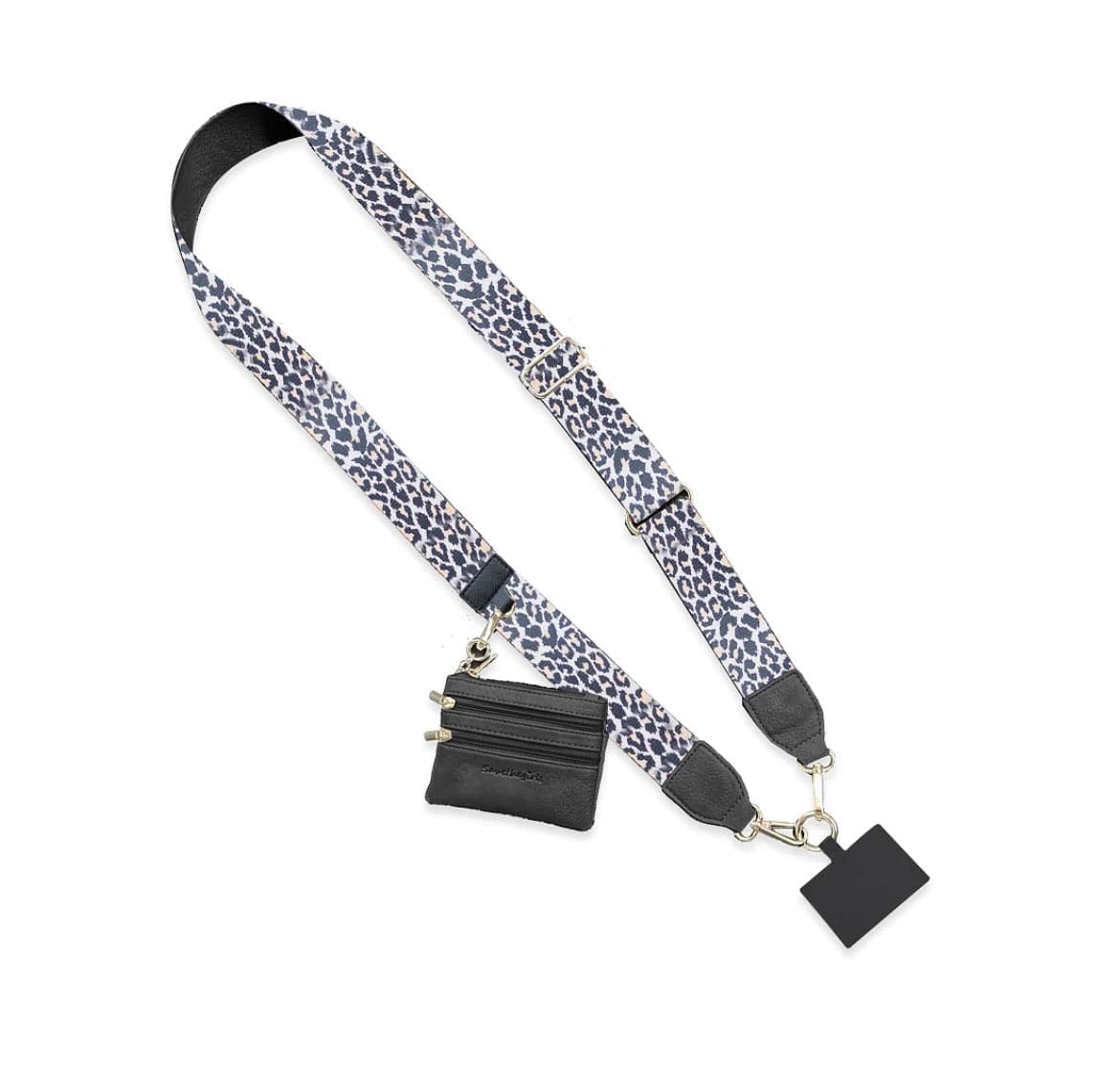 Leopard Collection Clip & Go Strap with Pouch