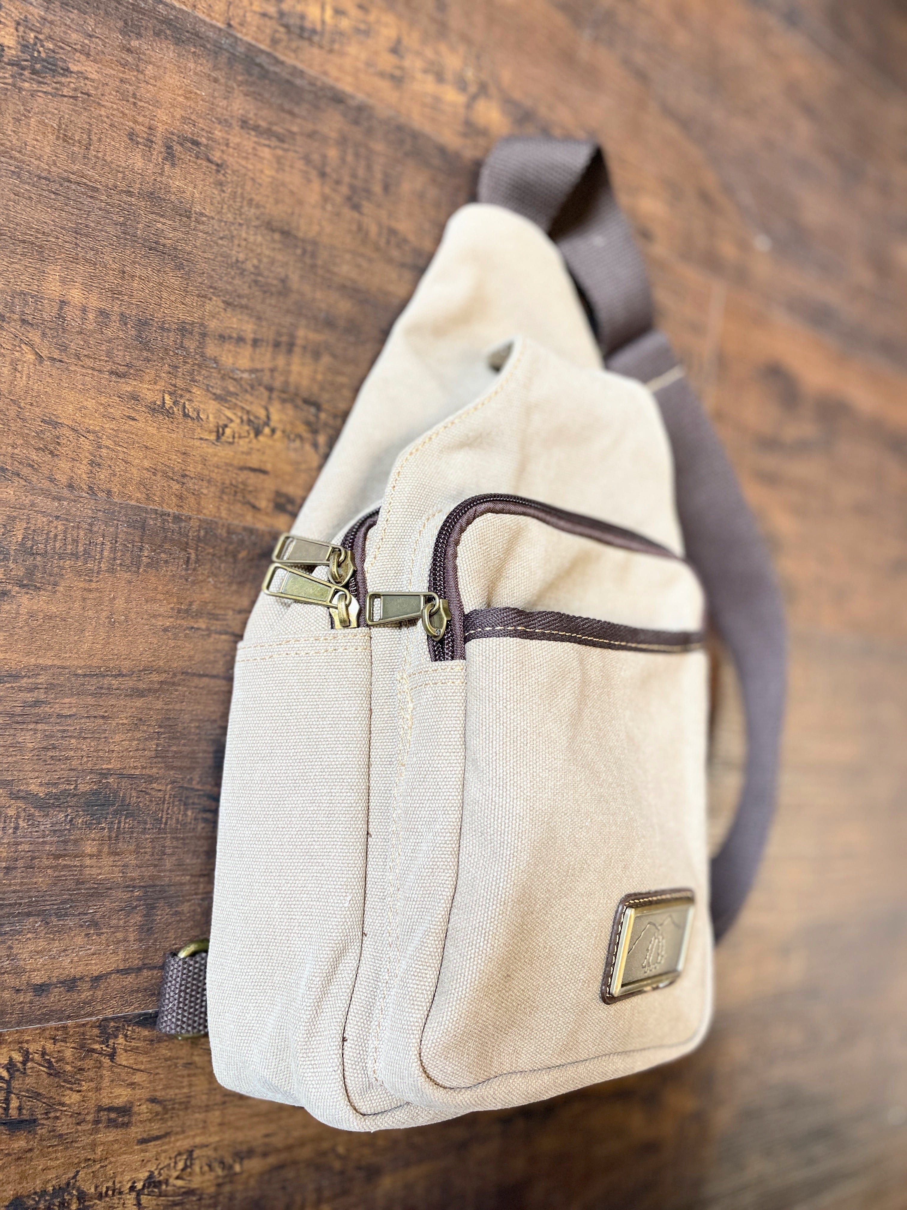 Light Brown Canvas Sling