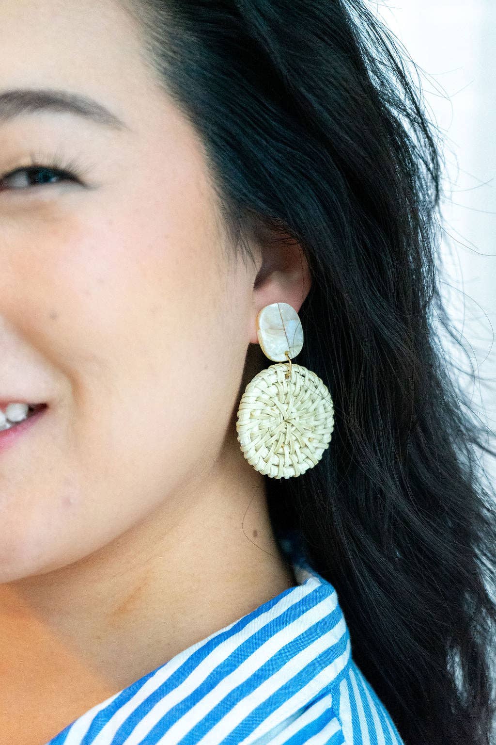 Light Rattan Dominica Earrings