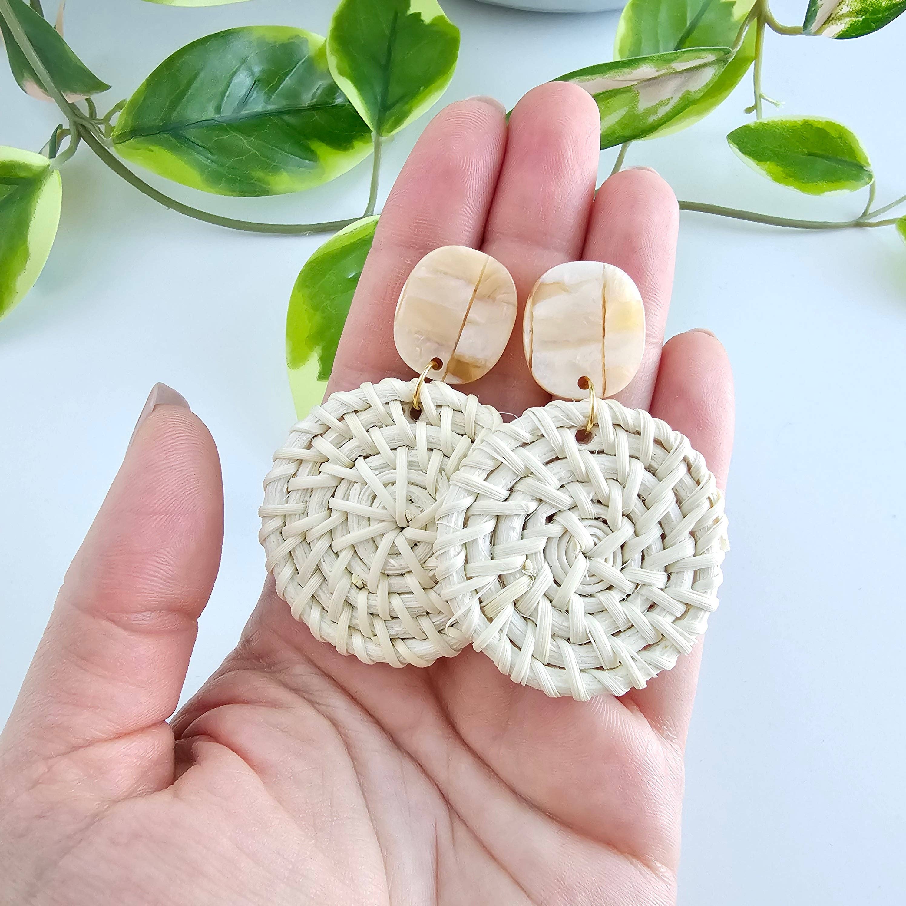 Light Rattan Dominica Earrings