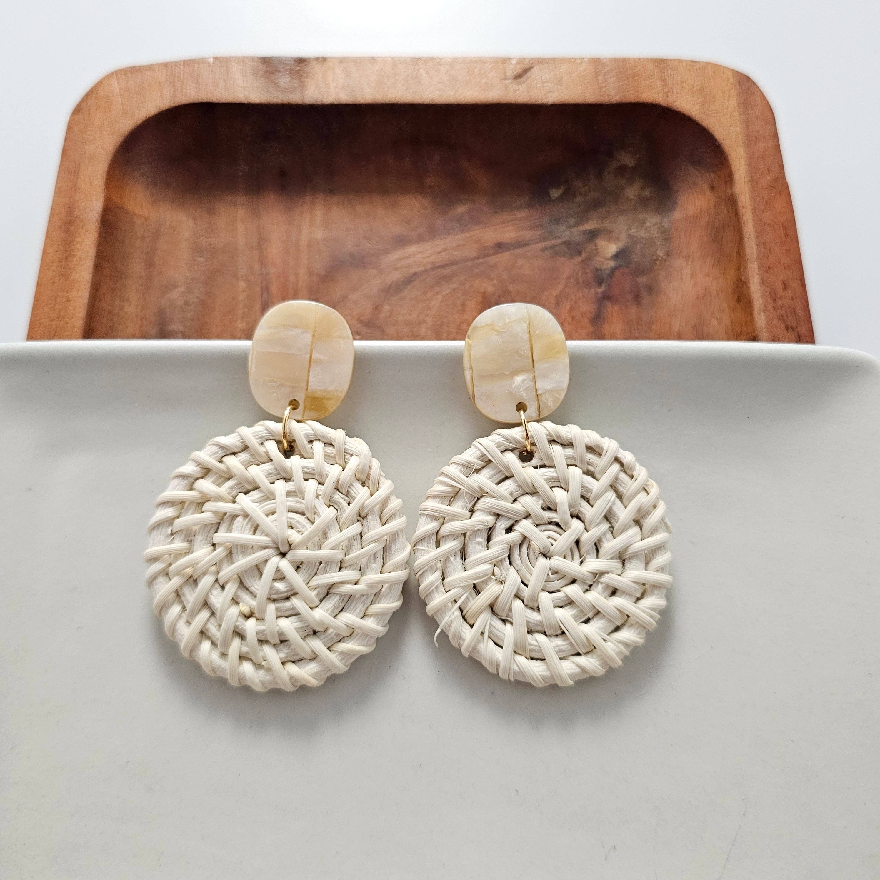 Light Rattan Dominica Earrings