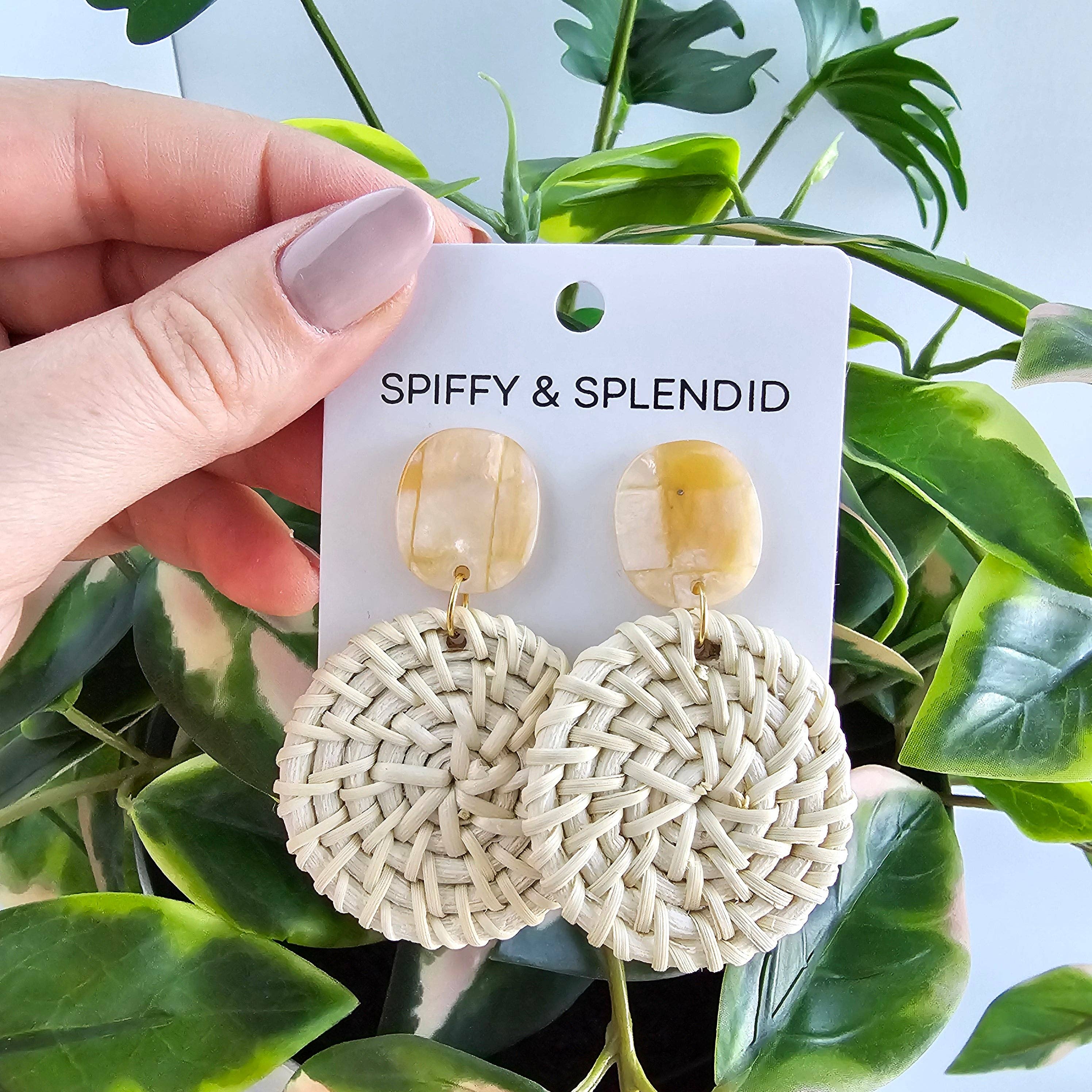Light Rattan Dominica Earrings