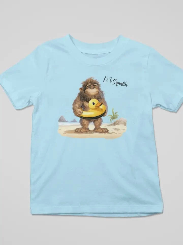 Lil' Squatch Toddler T-shirt Light Blue