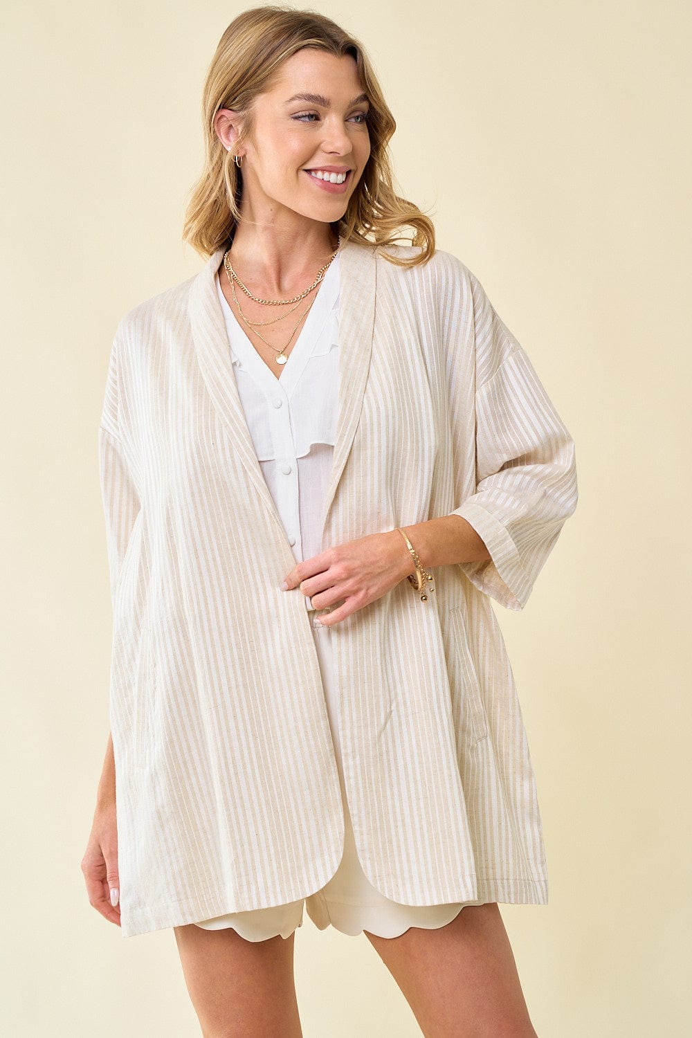 Linen Stripe Jacket