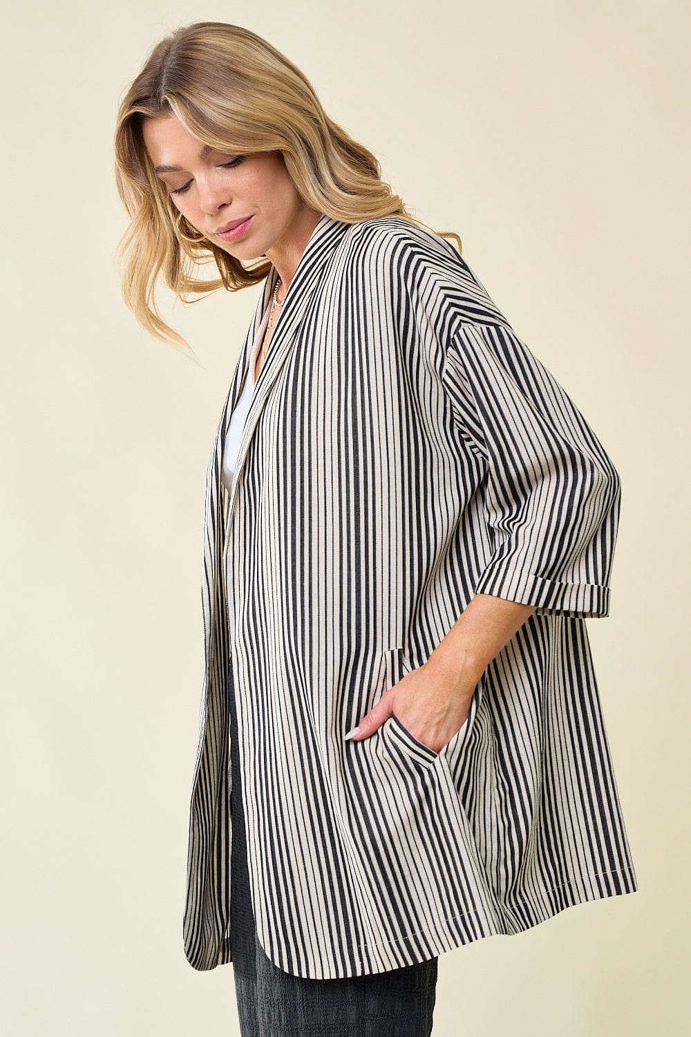 Linen Stripe Jacket
