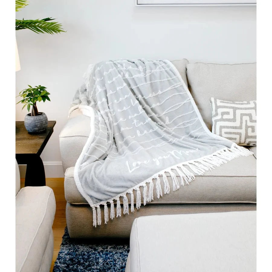 Love You Mom Plush Blanket