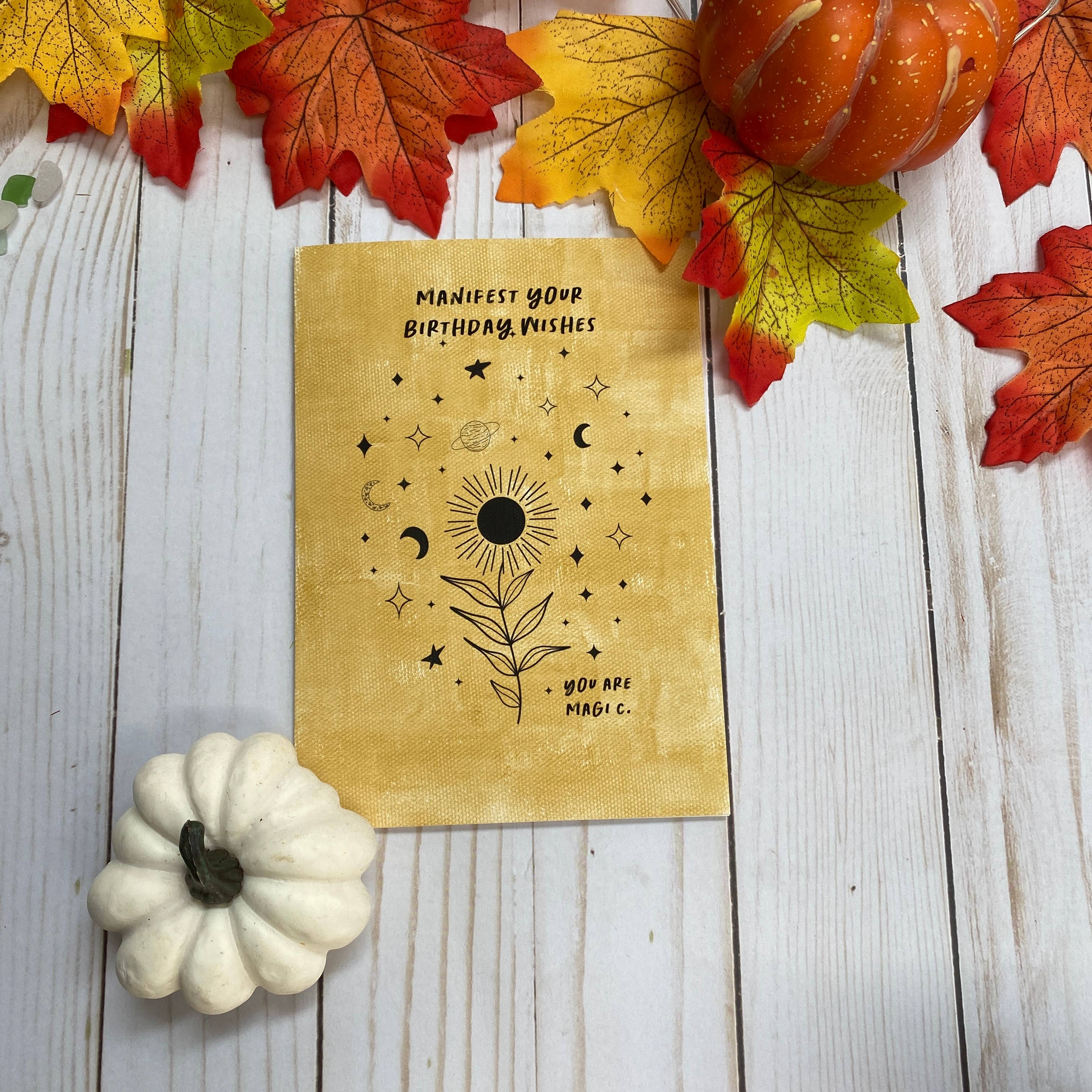 Manifest Your Birthday Wishes Birthday Card
