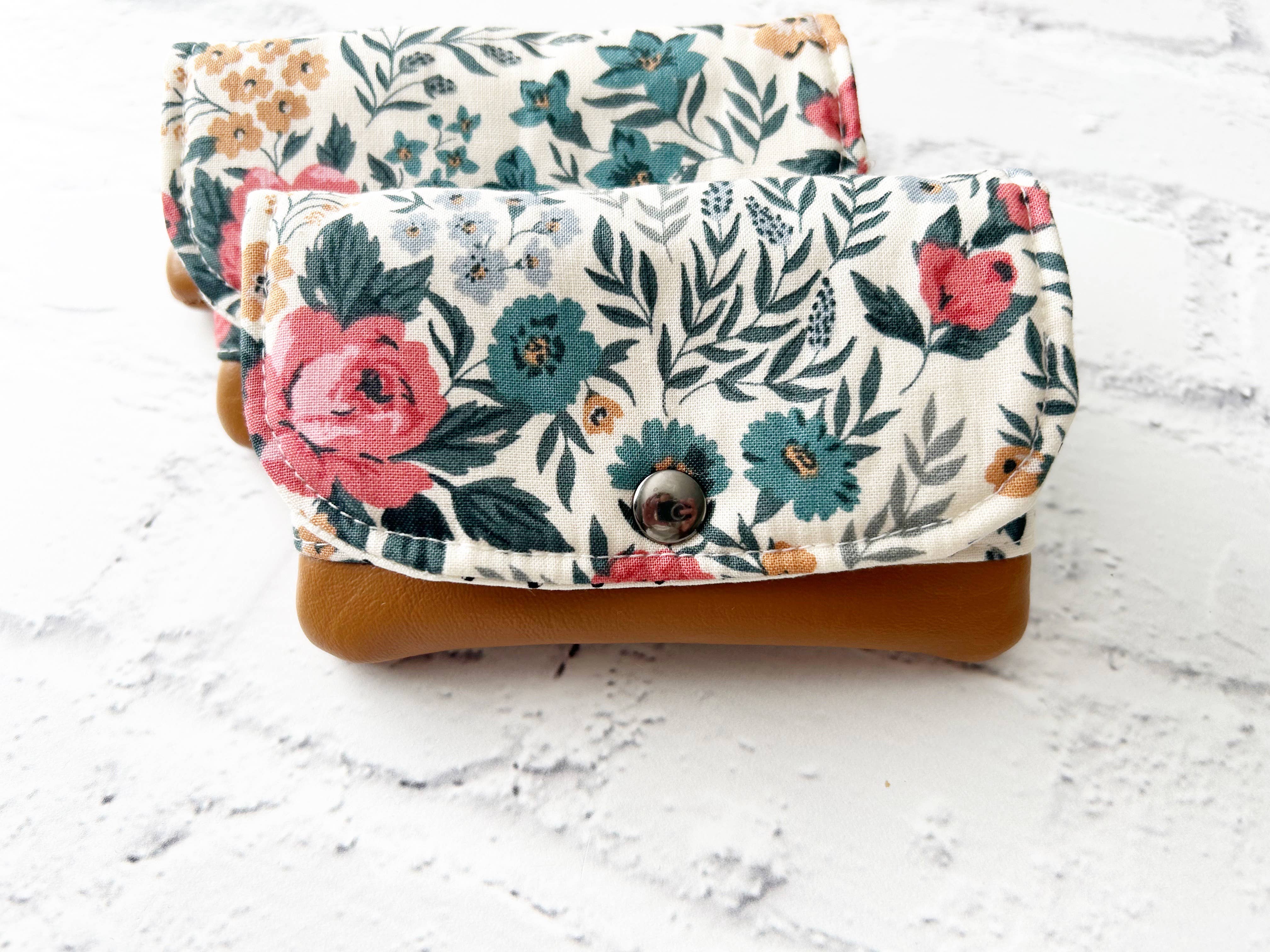 Mini Watercolor Floral Wallet