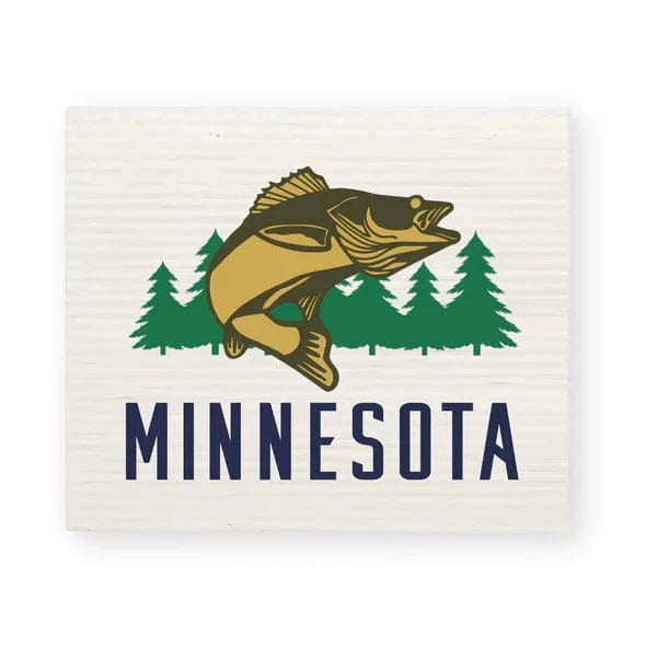 Minnesota Walleye Swedish Dishcloth