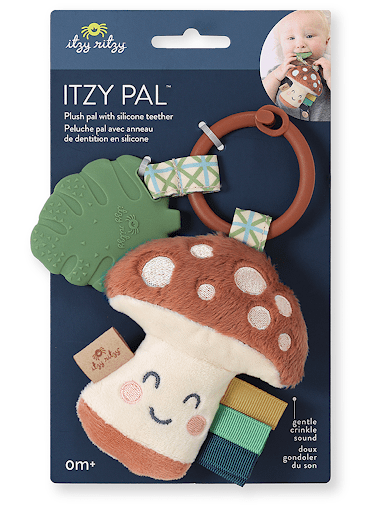 Mushroom Itzy Pal™ Plush + Teether