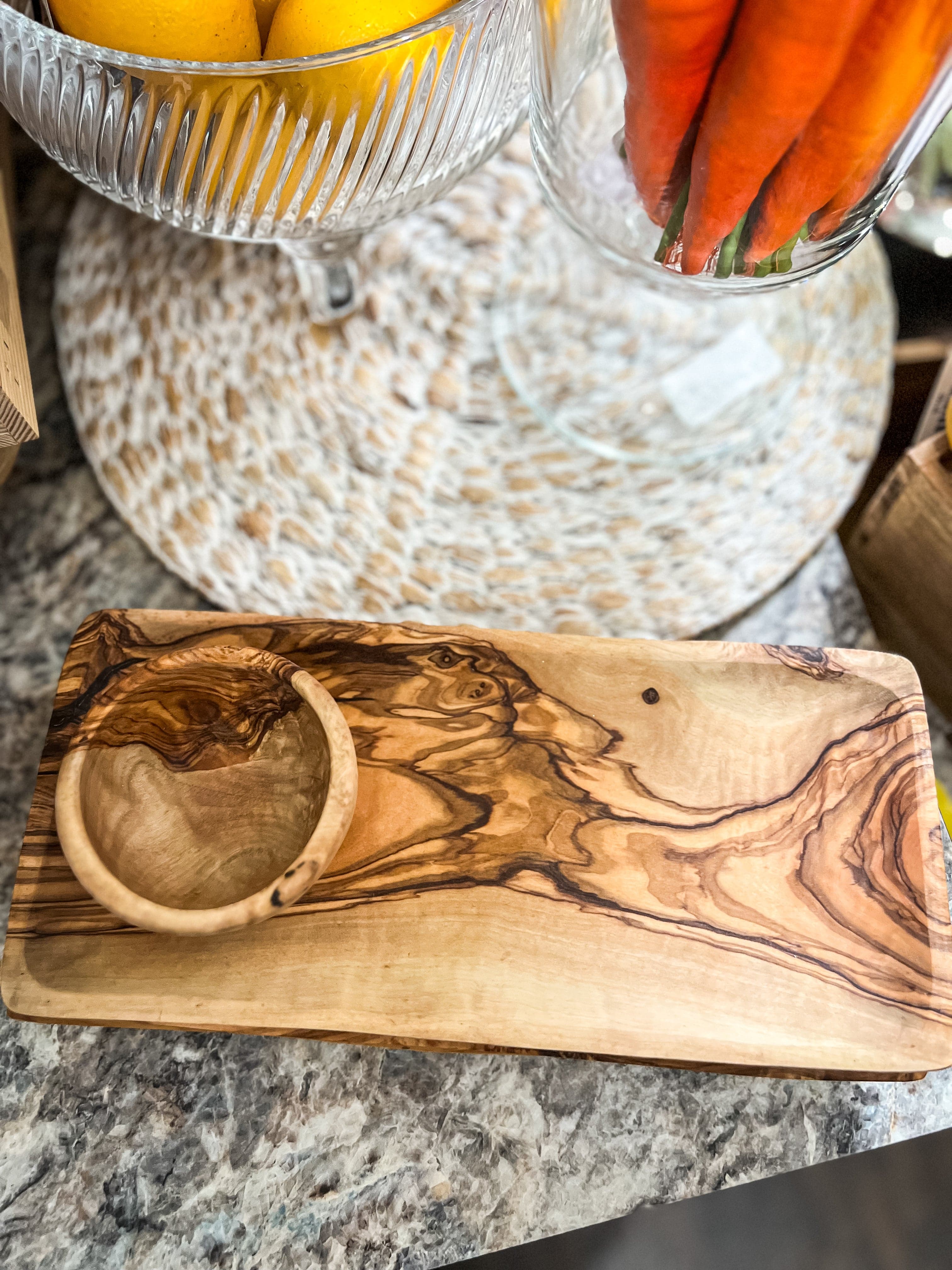 Olive Wood Pinch Bowls
