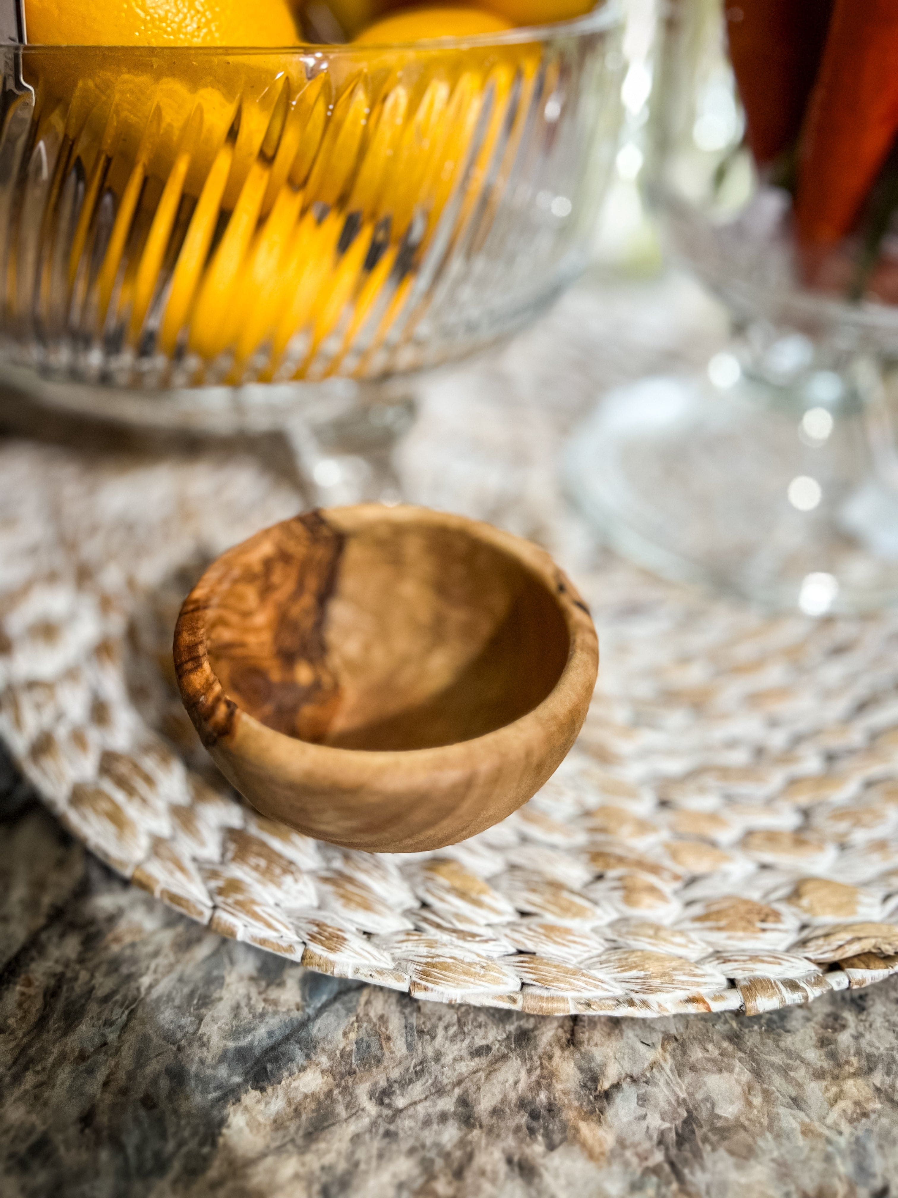 Olive Wood Pinch Bowls