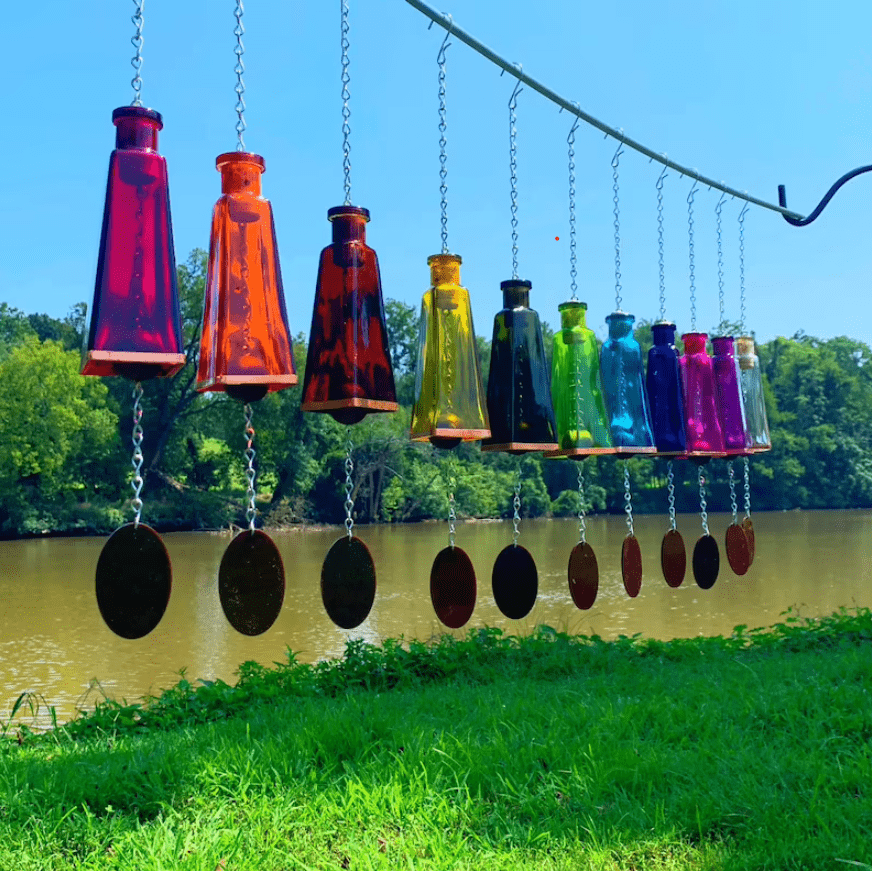 Pyramid Glass Wind Chime