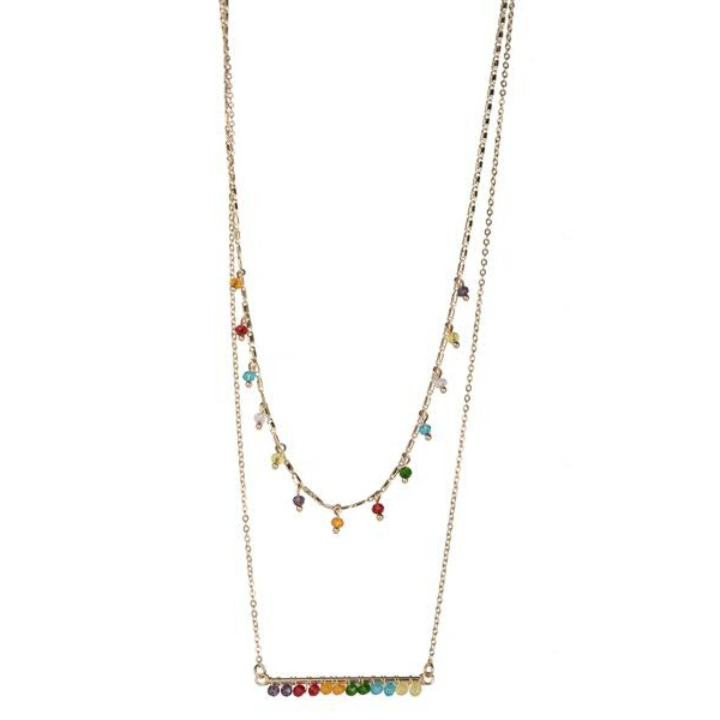 Rainbow Bright Layered Necklace