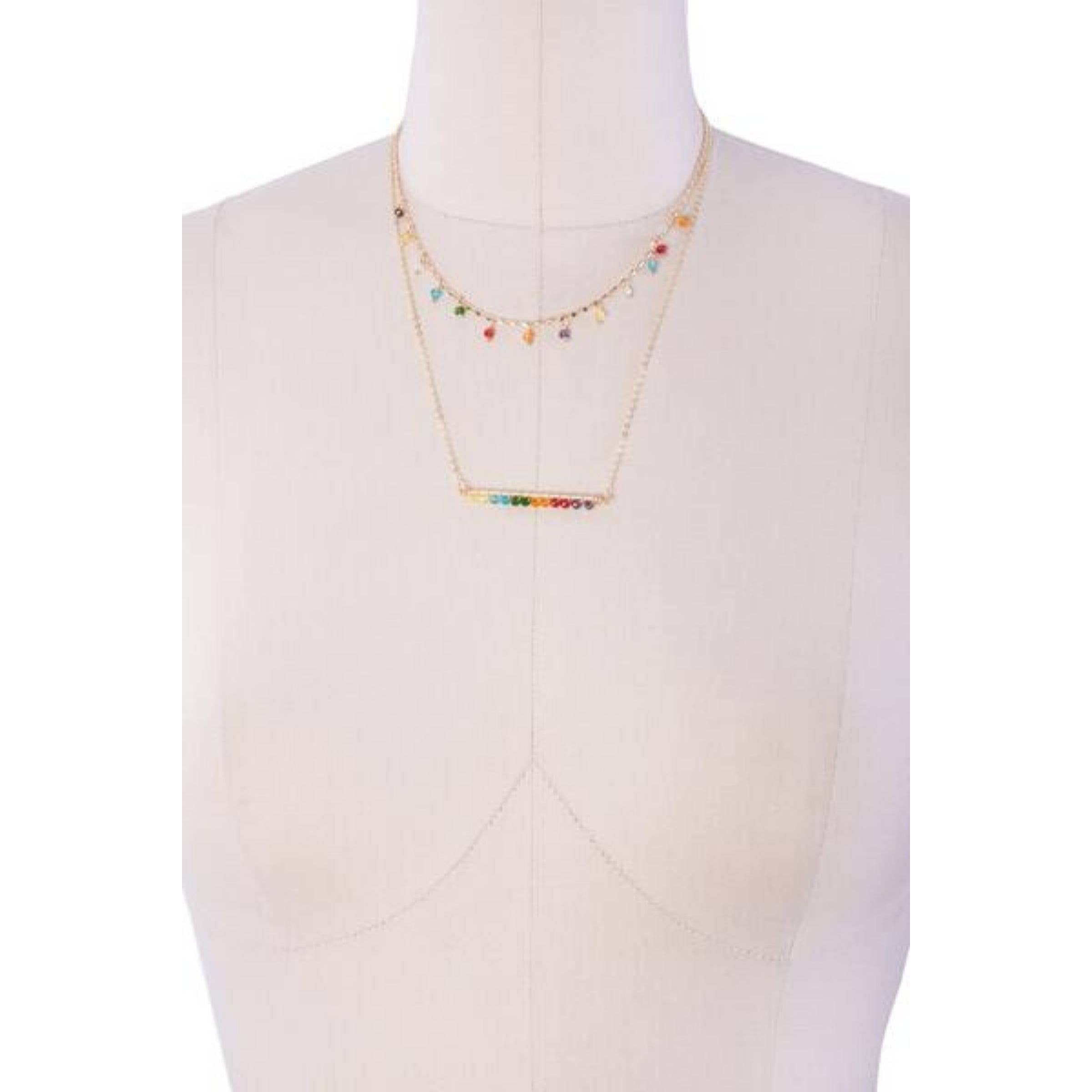 Rainbow Bright Layered Necklace