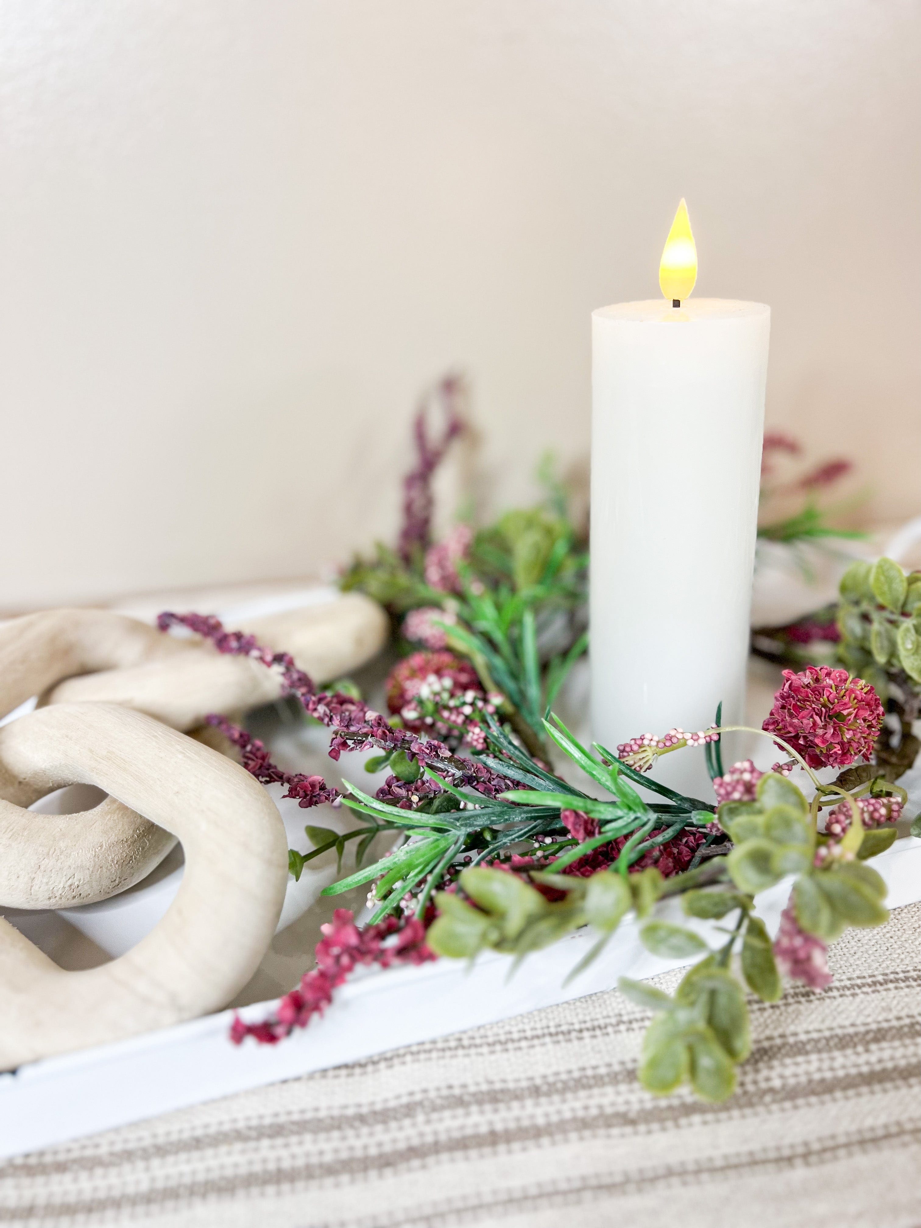 Realistic White Votive LED Candle
