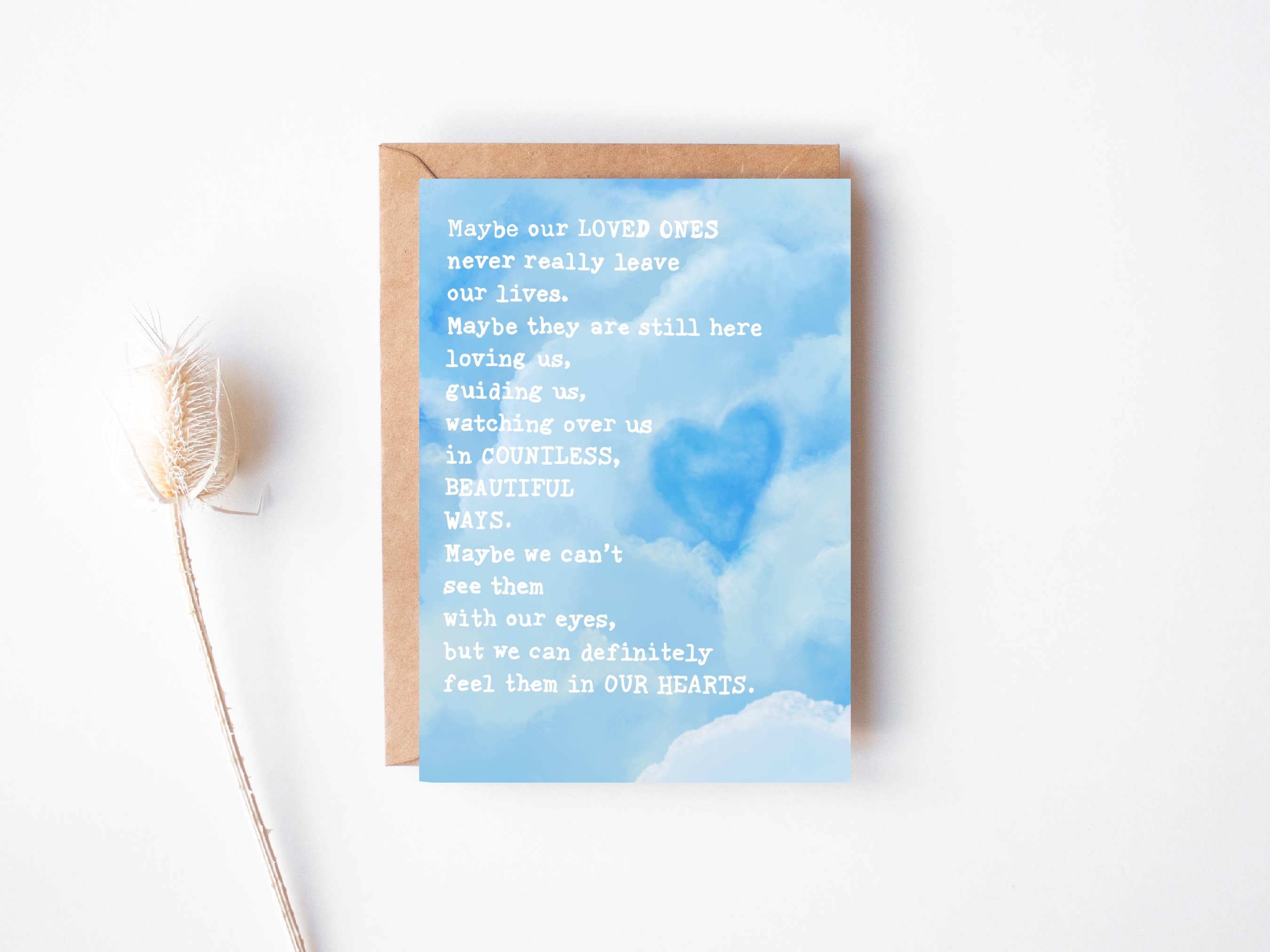 Remembering a Loved One Sympathy Card