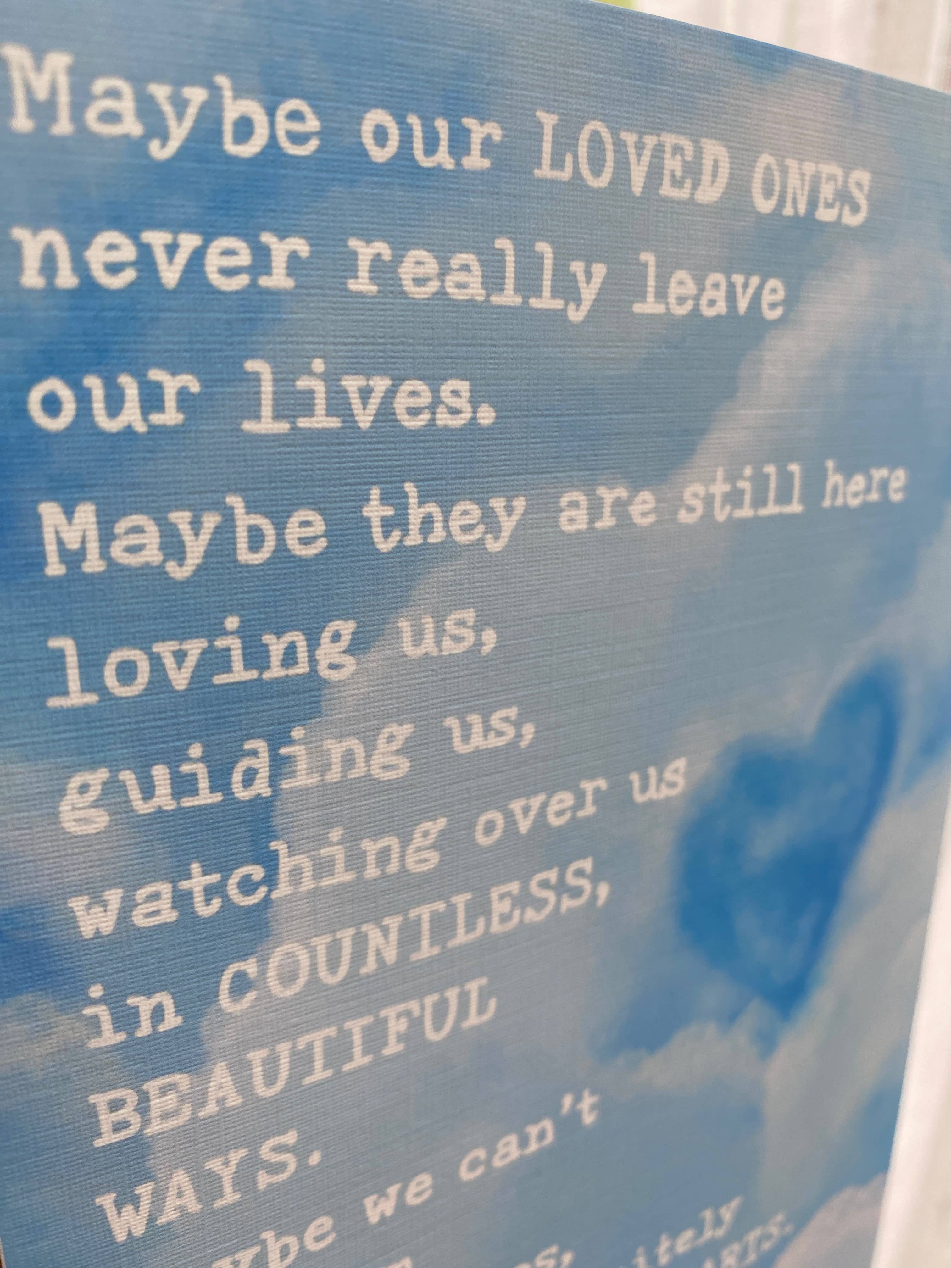 Remembering a Loved One Sympathy Card