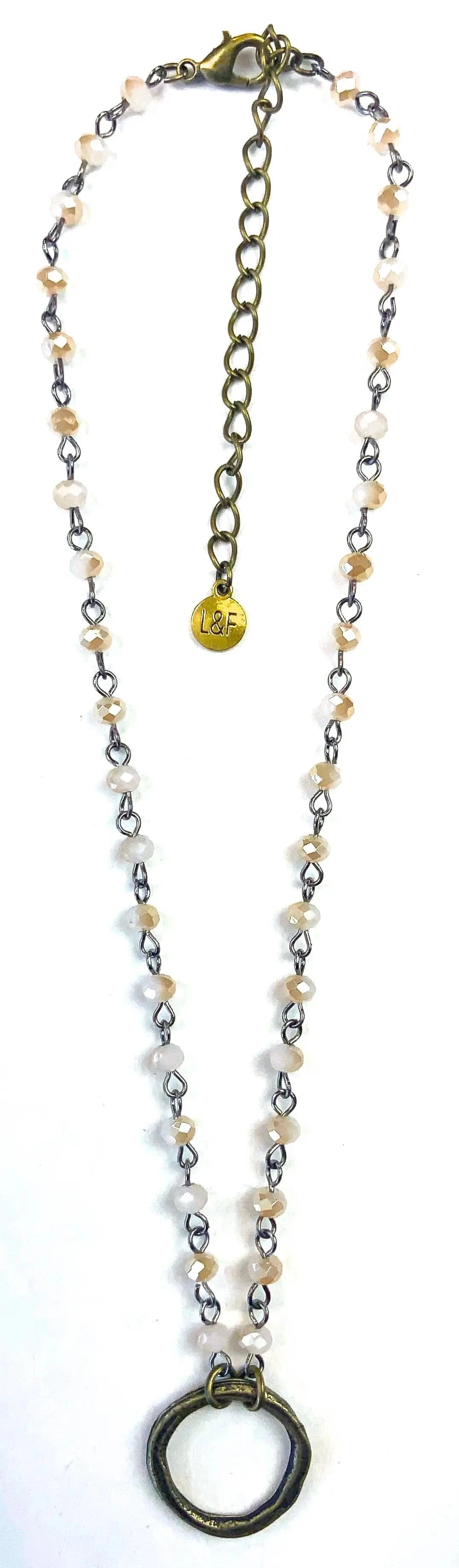 Rosaried & Ring Beaded Necklace