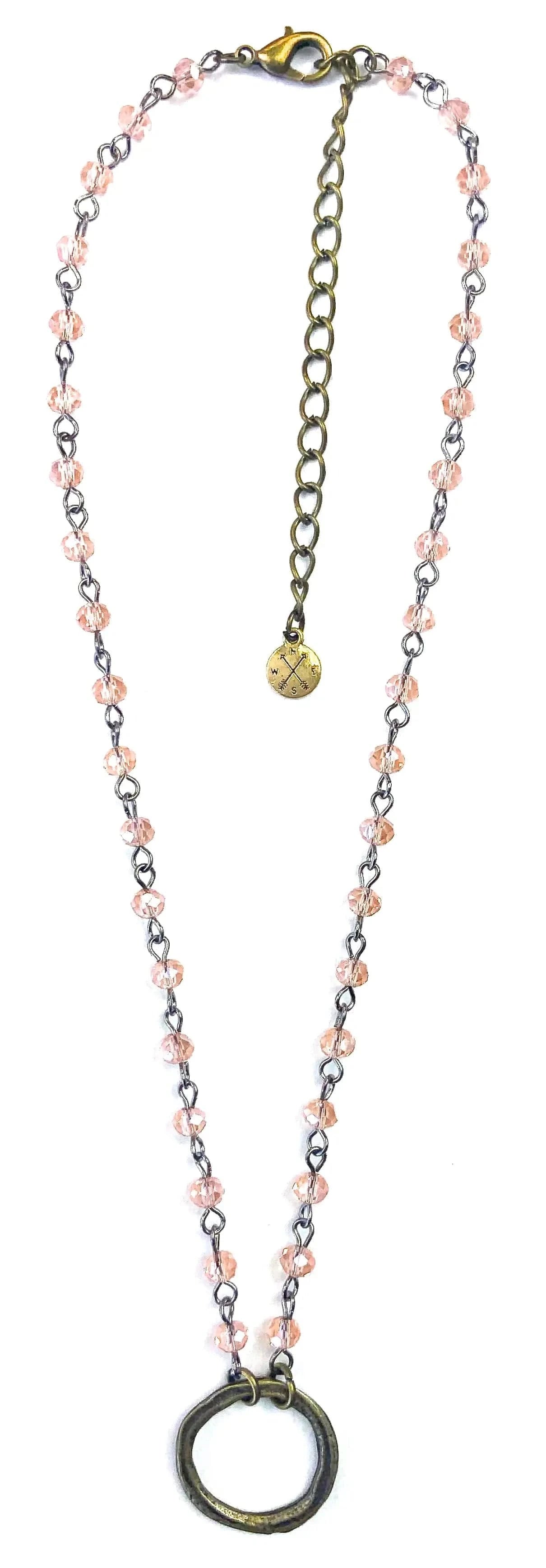 Rosaried & Ring Beaded Necklace