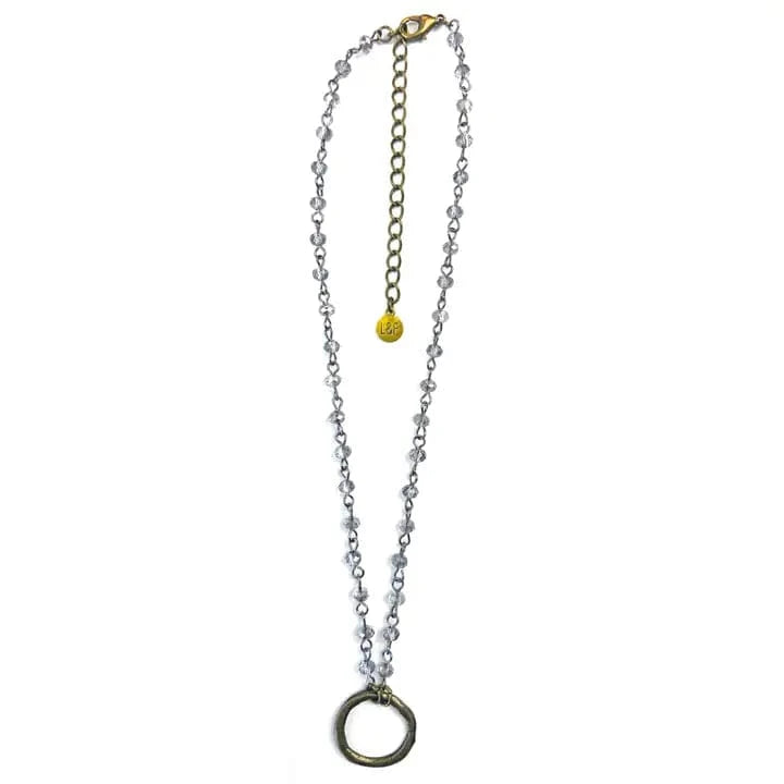 Rosaried & Ring Beaded Necklace
