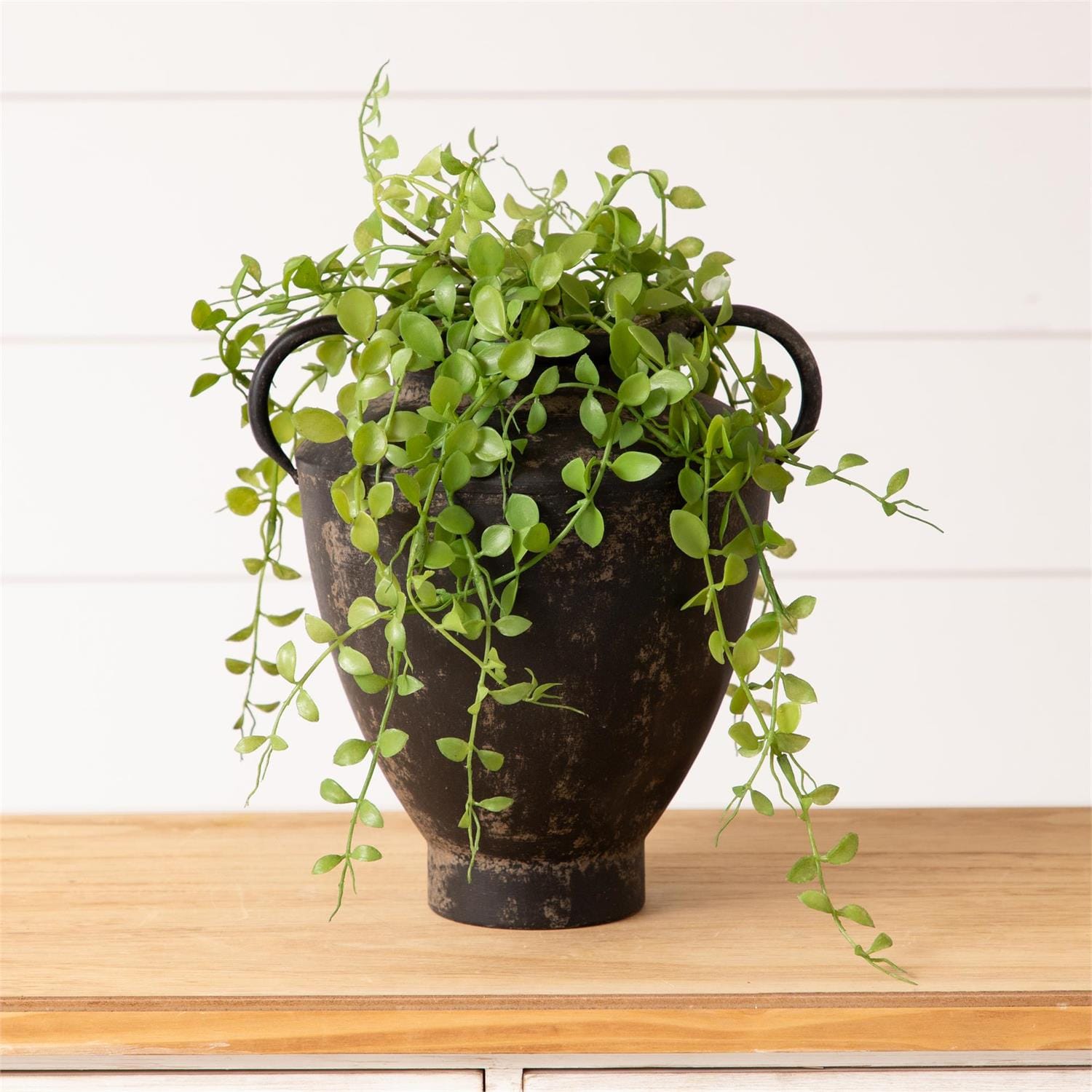 Audrey's Vase Rustic Metal Urn Vase