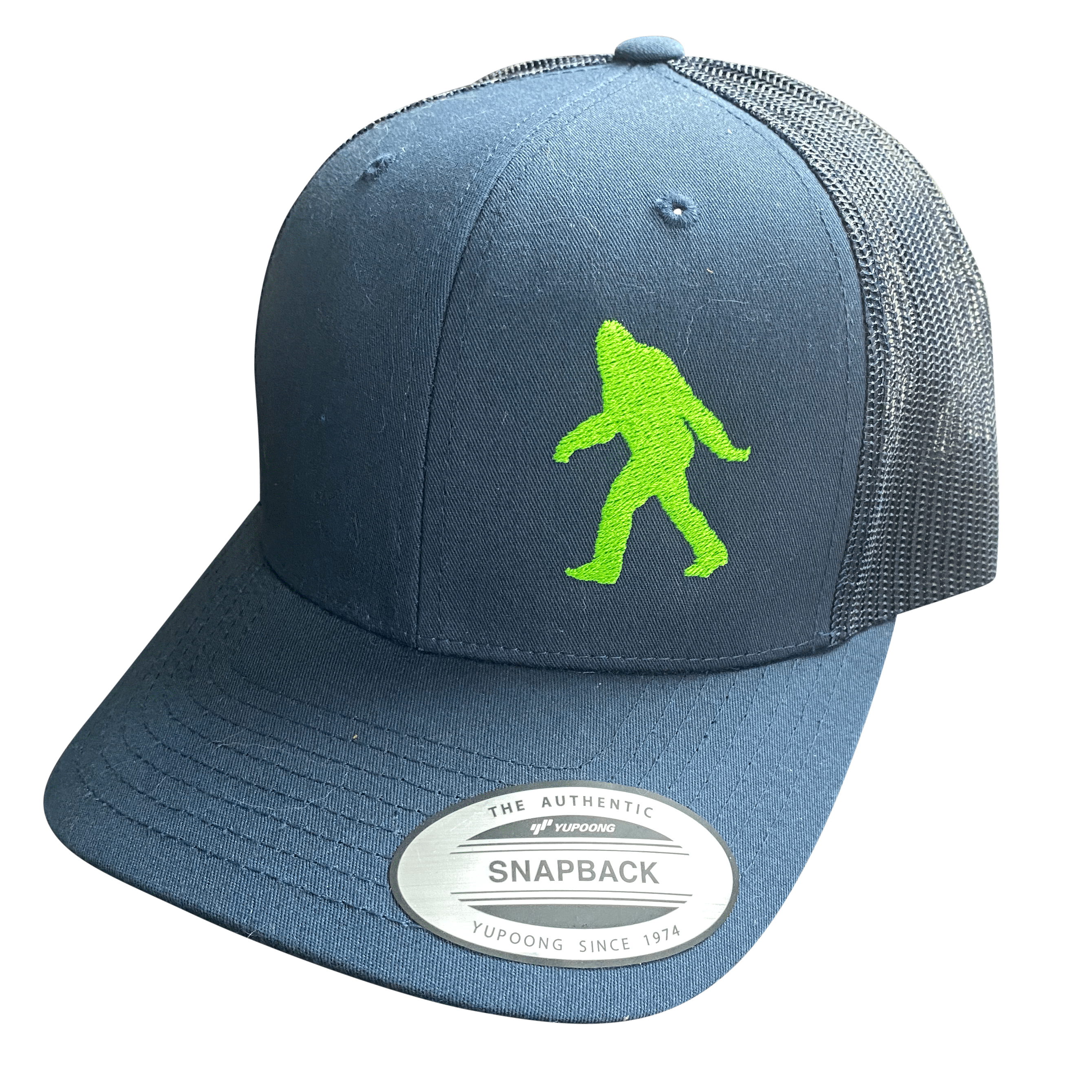 Sasquatch Silhouette Curved Bill Trucker Hat