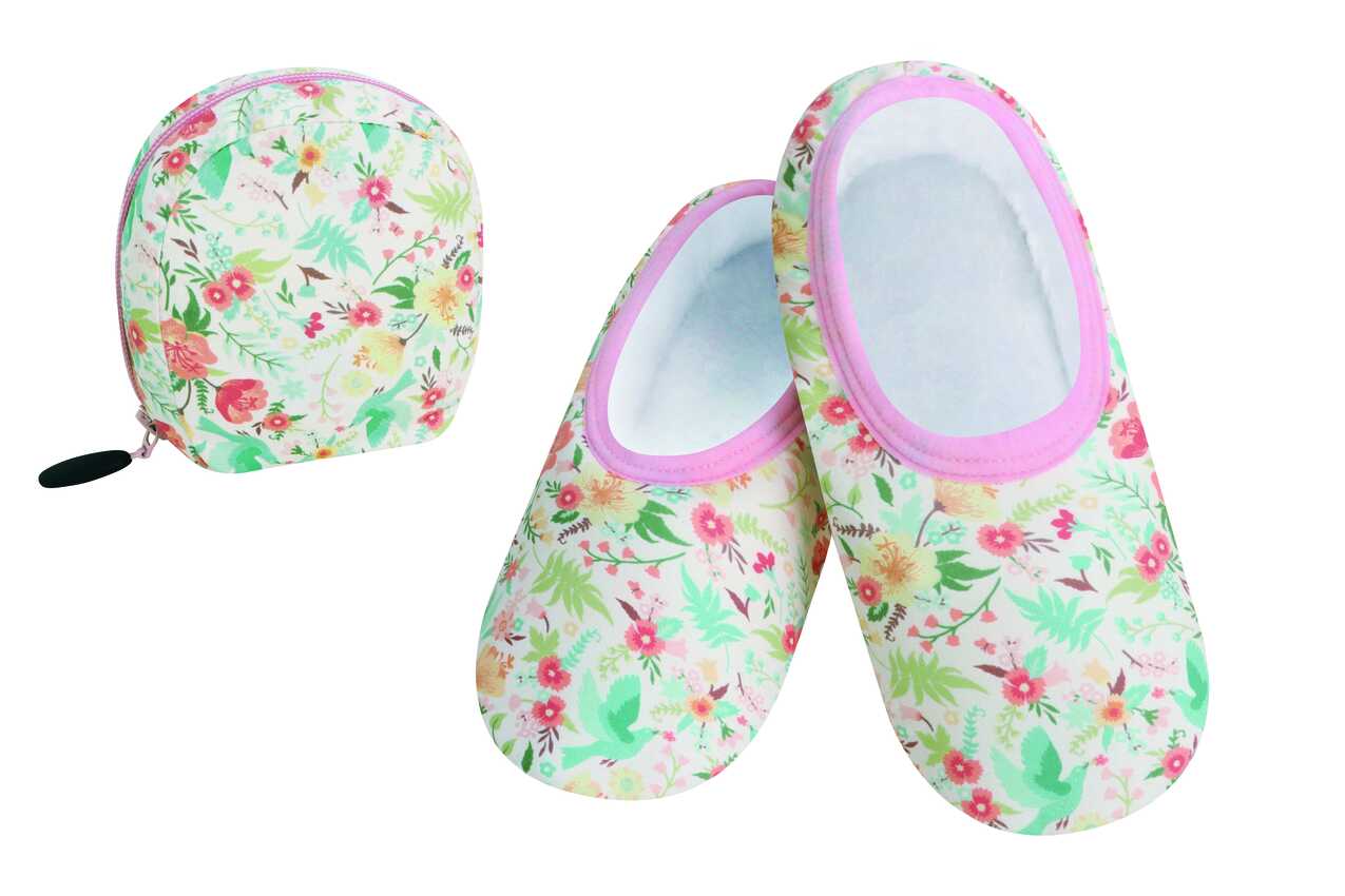 Secret Garden Snoozies Skinnies Travel Slipper