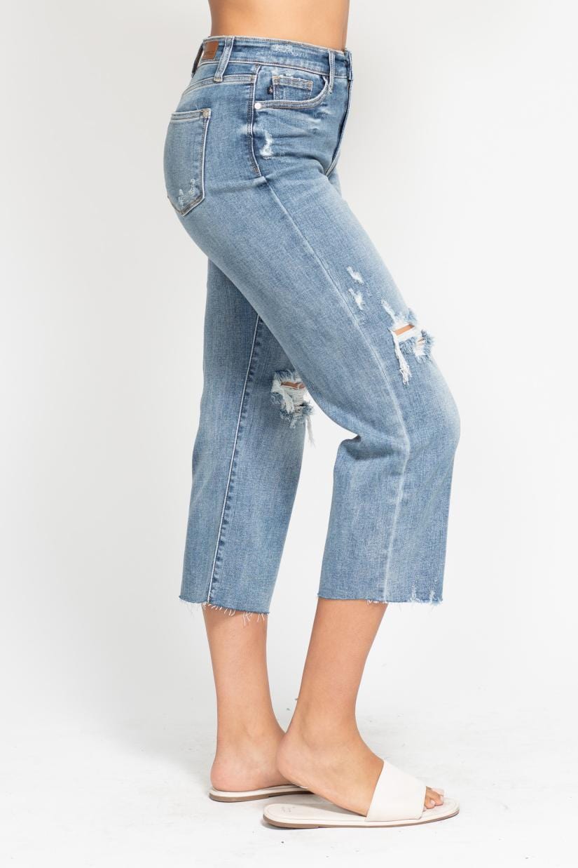 Shelby Destroy Crop Judy Blue Jeans