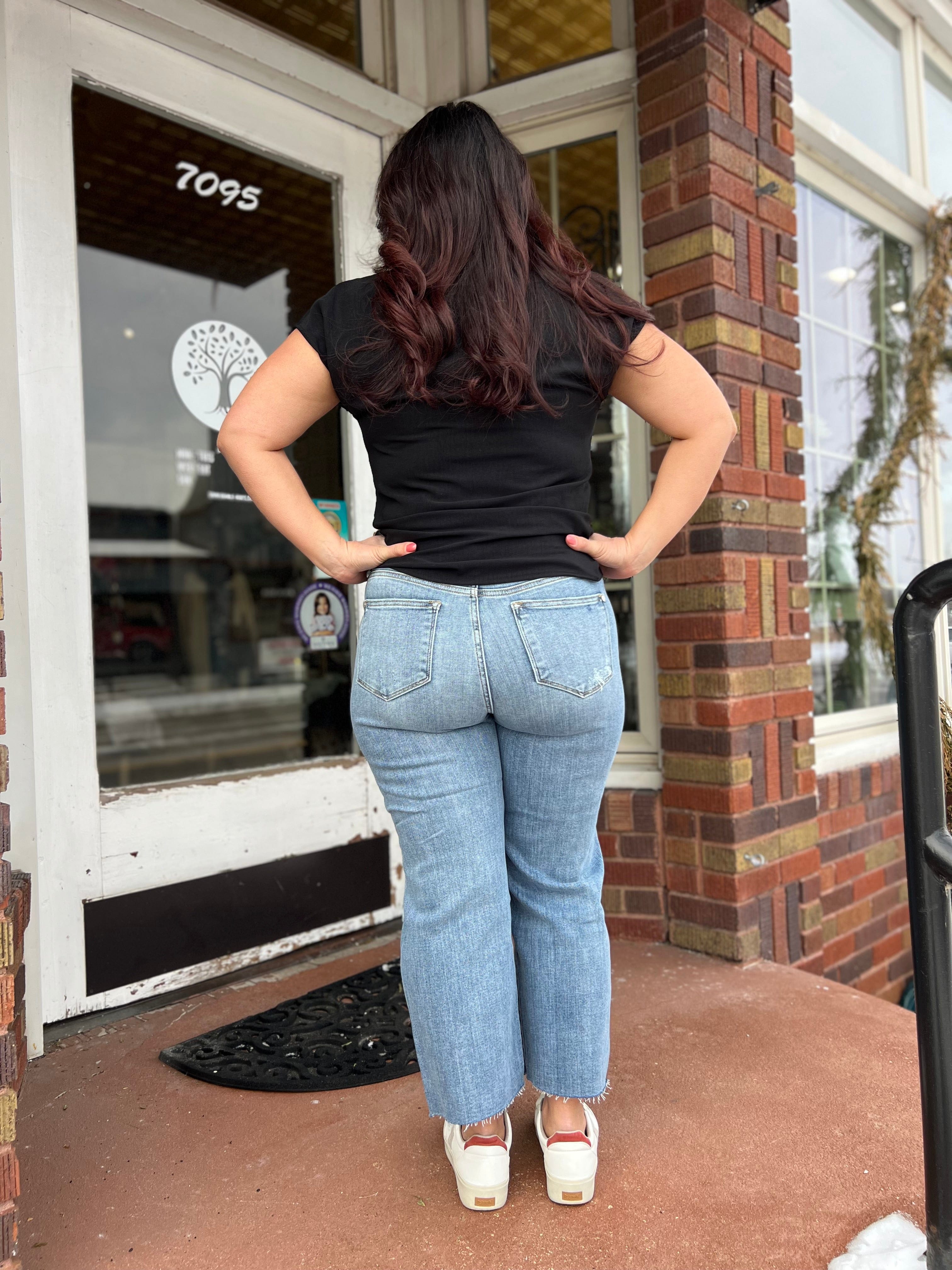 Shelby Destroy Crop Judy Blue Jeans