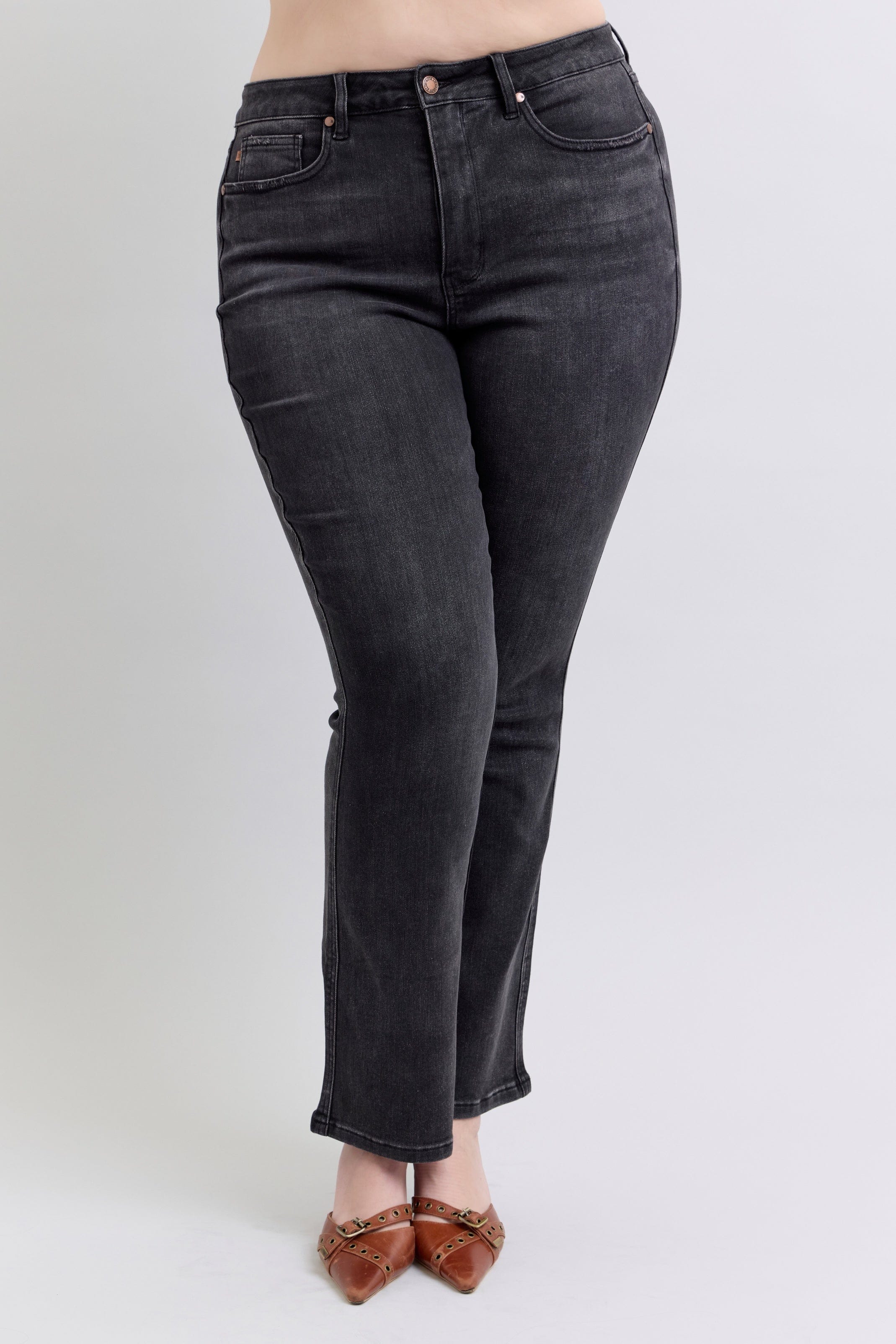 Shelly Black Tummy Control Judy Blue Jeans