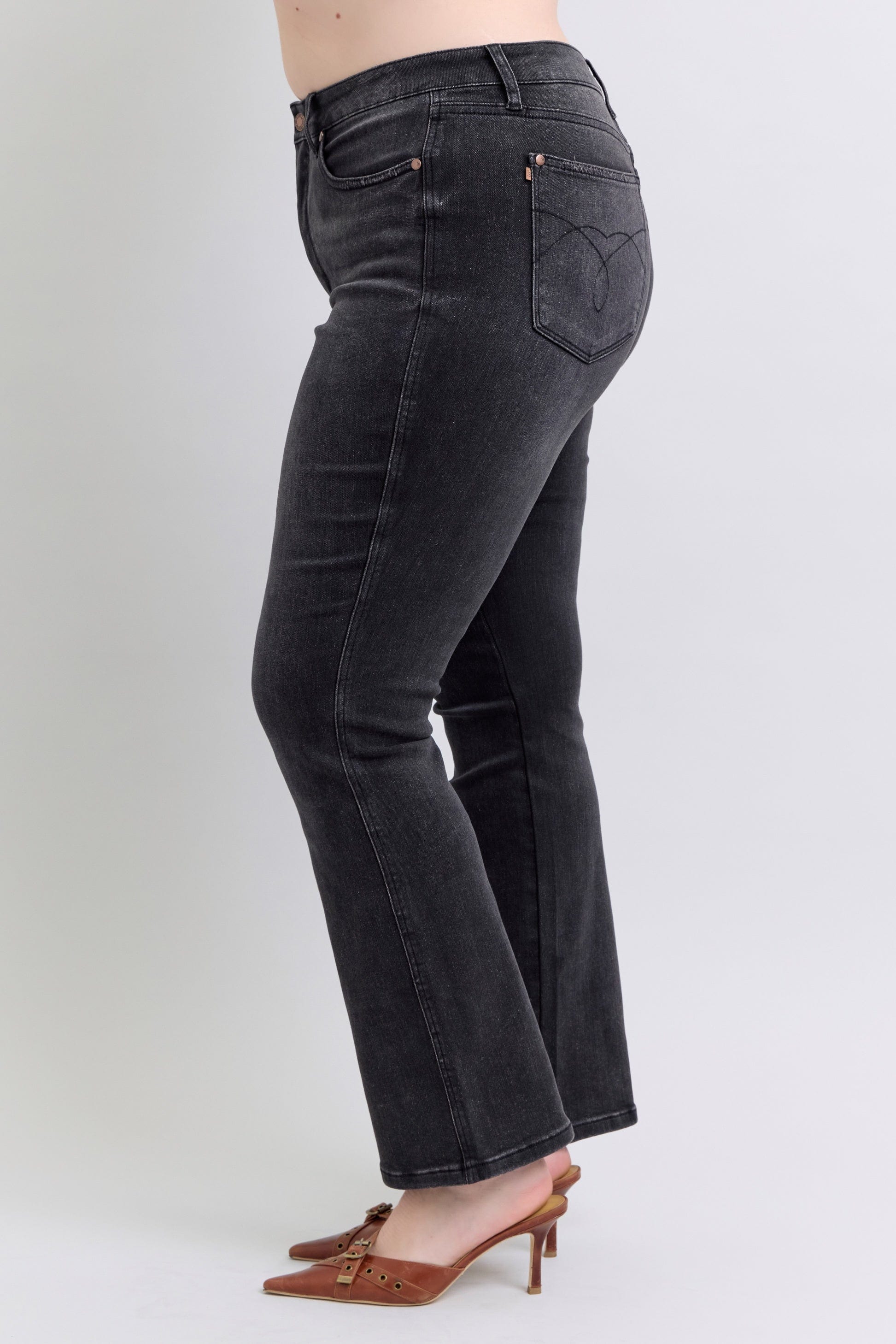 Shelly Black Tummy Control Judy Blue Jeans