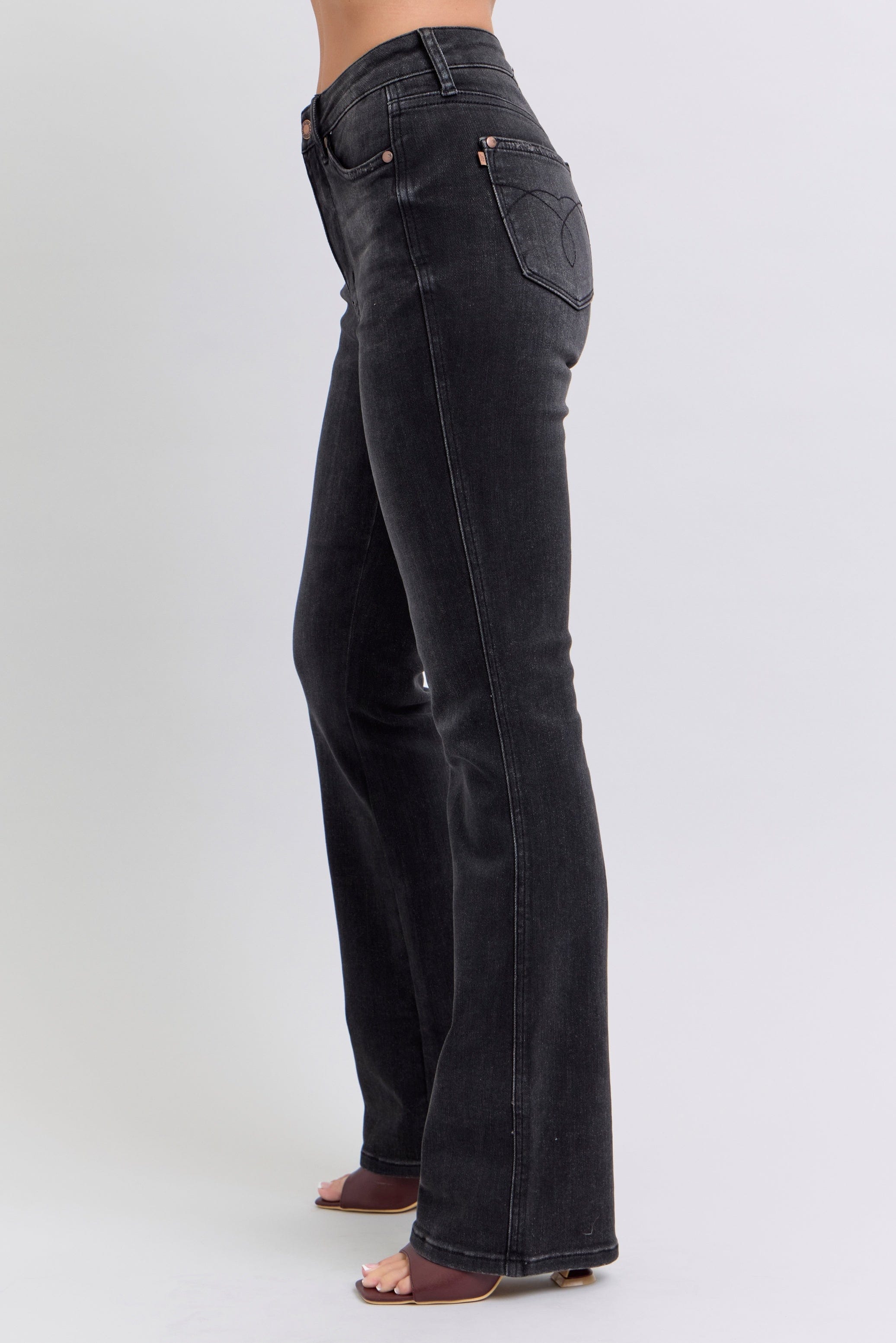 Shelly Black Tummy Control Judy Blue Jeans