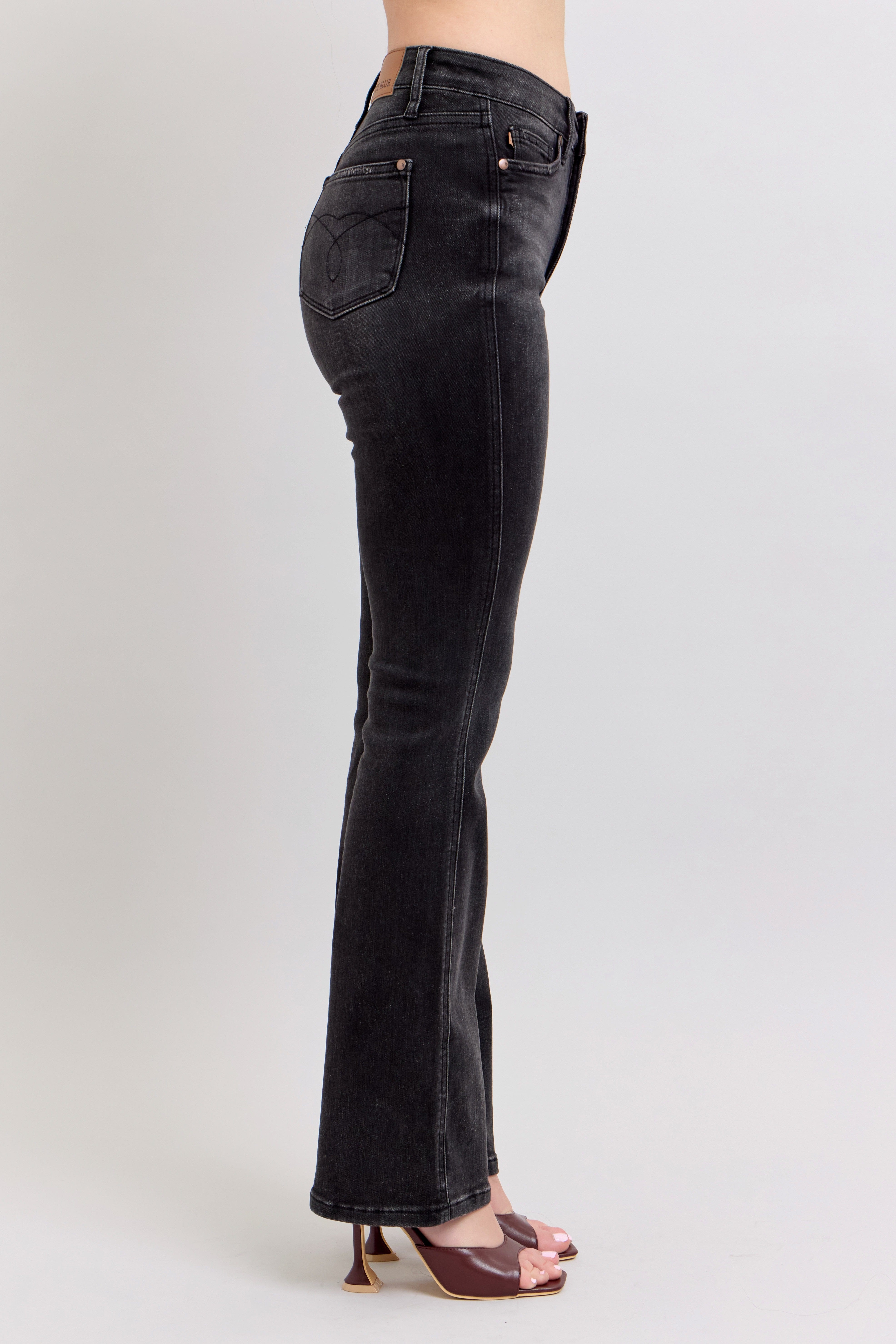 Shelly Black Tummy Control Judy Blue Jeans