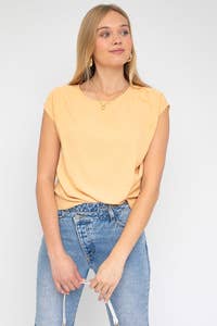 Solid Side Knot Tee