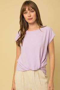 Solid Side Knot Tee
