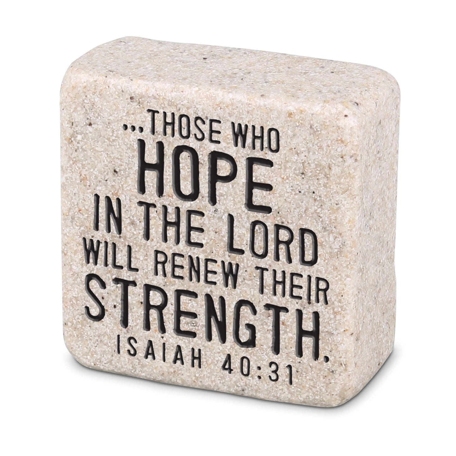 Stone Scripture Block Hope In The Lord