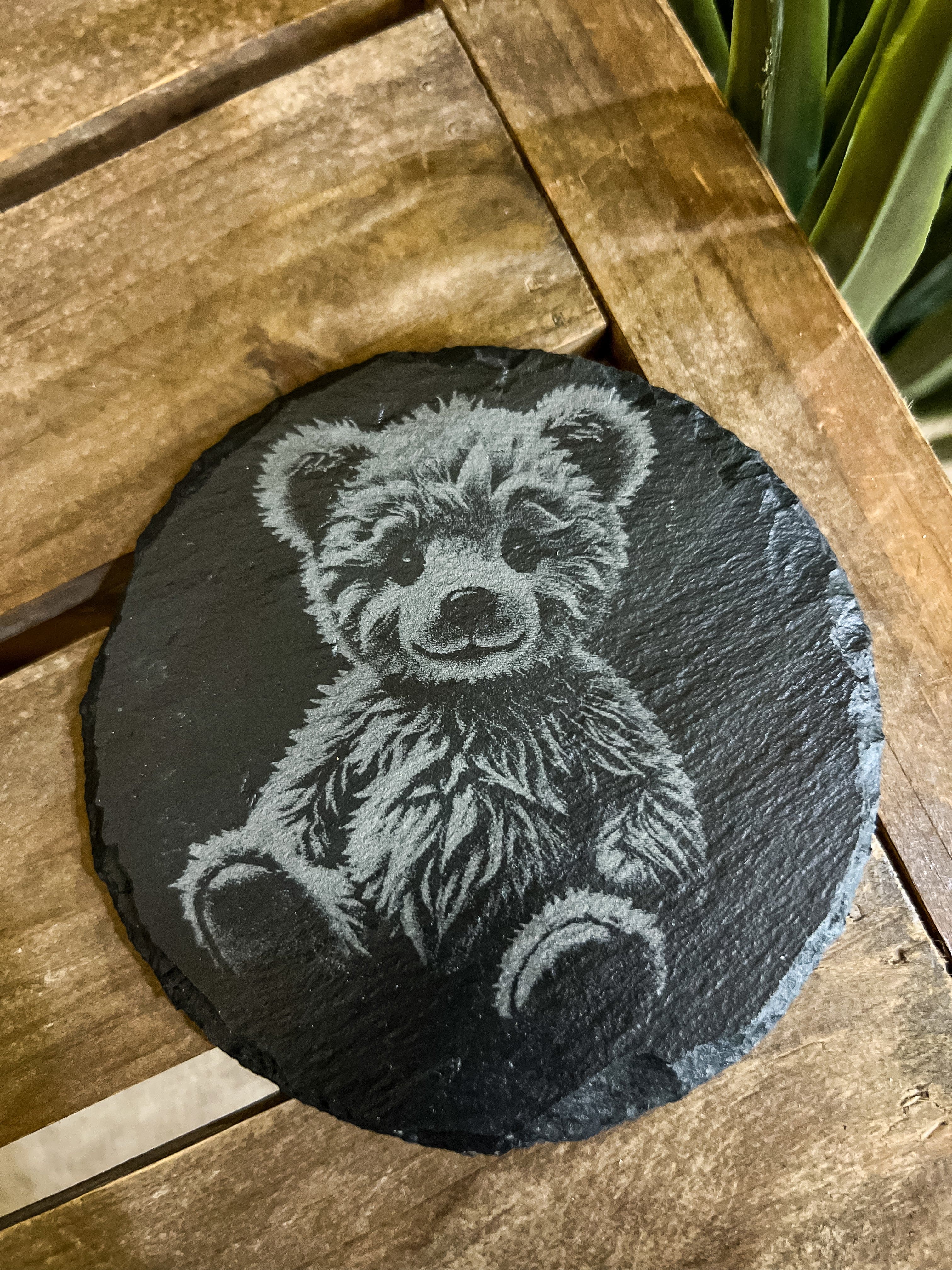 Teddy Bear Engraved Coaster