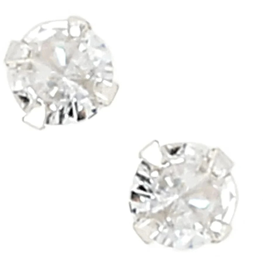 Thank You 5mm Cubic Zirconia Stud Earrings