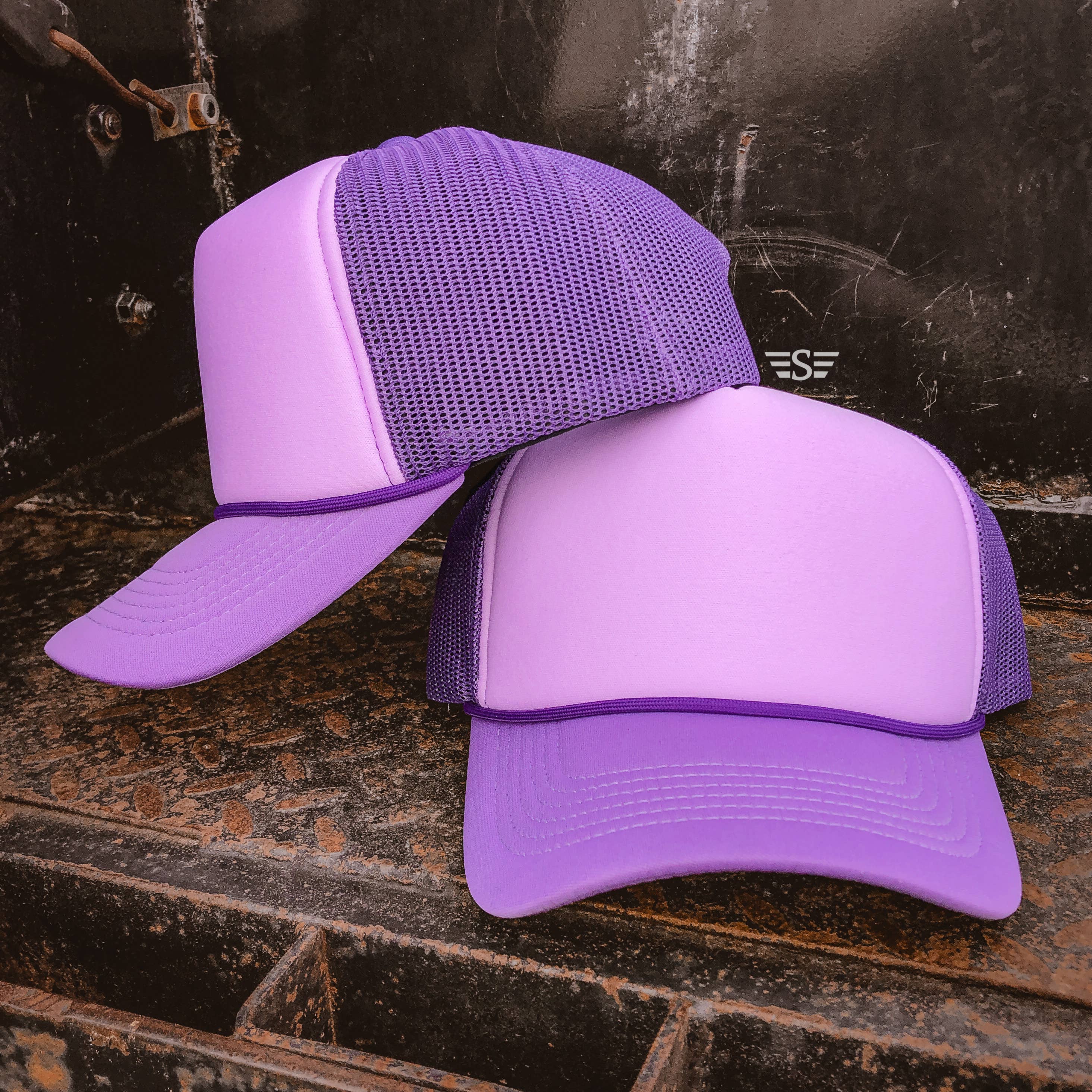 Tri Color Mesh Trucker Baseball Hat