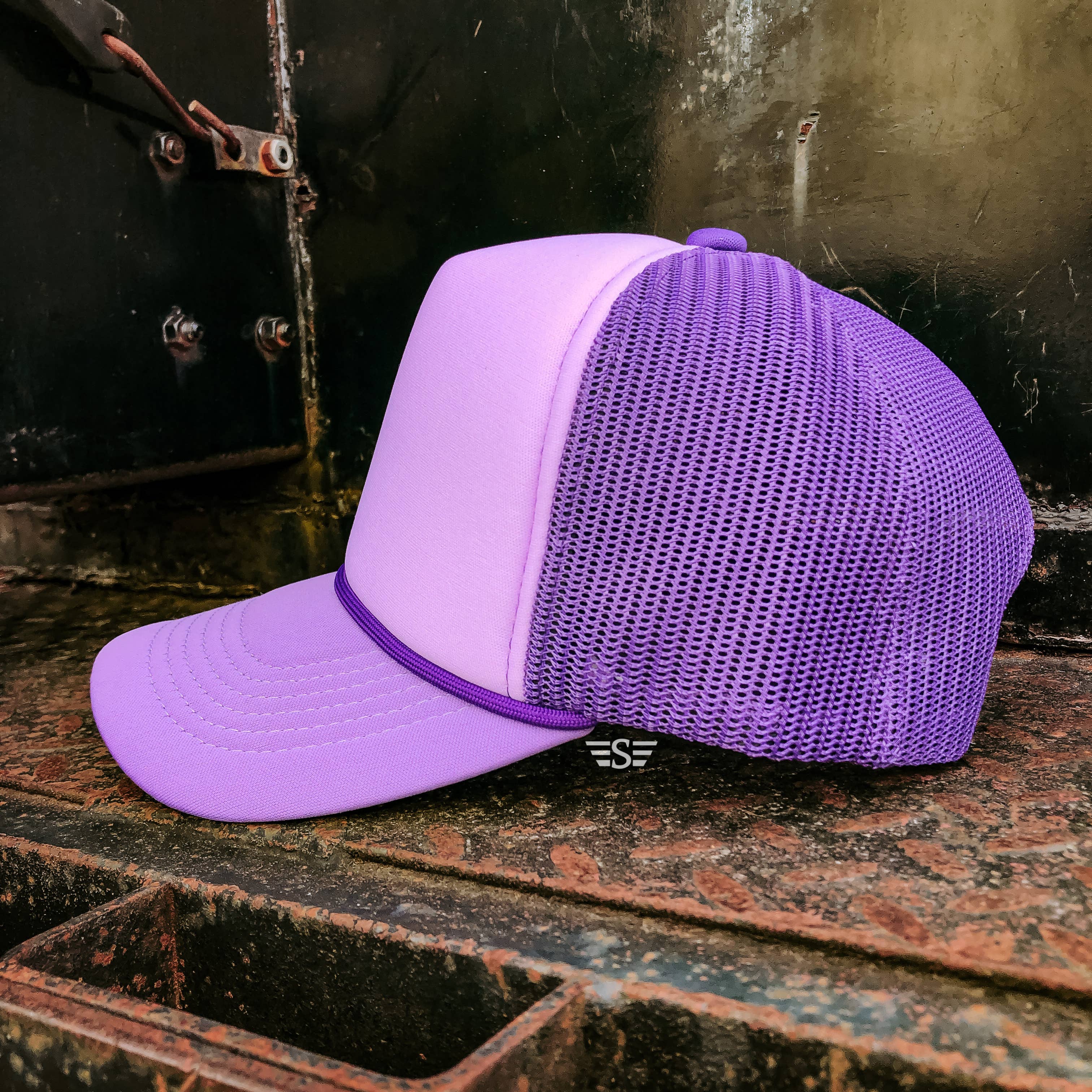 Tri Color Mesh Trucker Baseball Hat