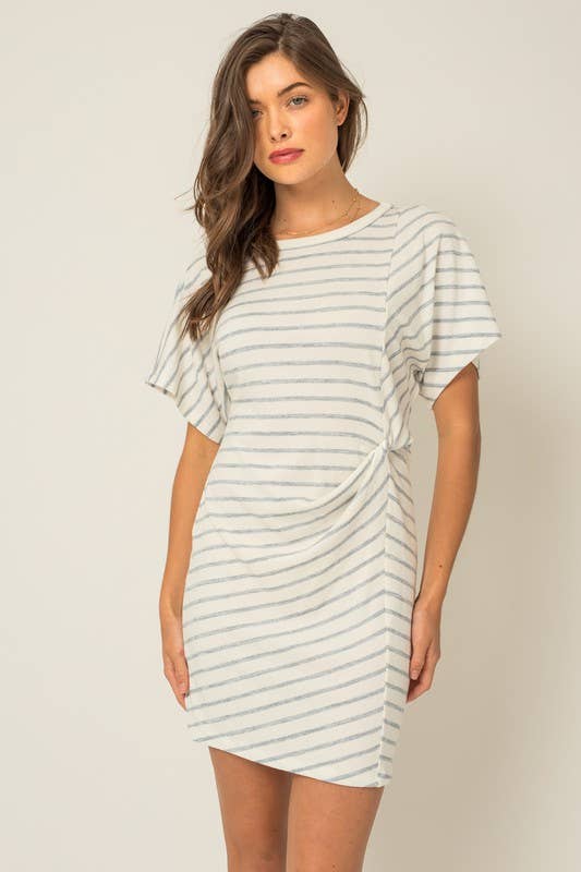 Twist Stripe Dress